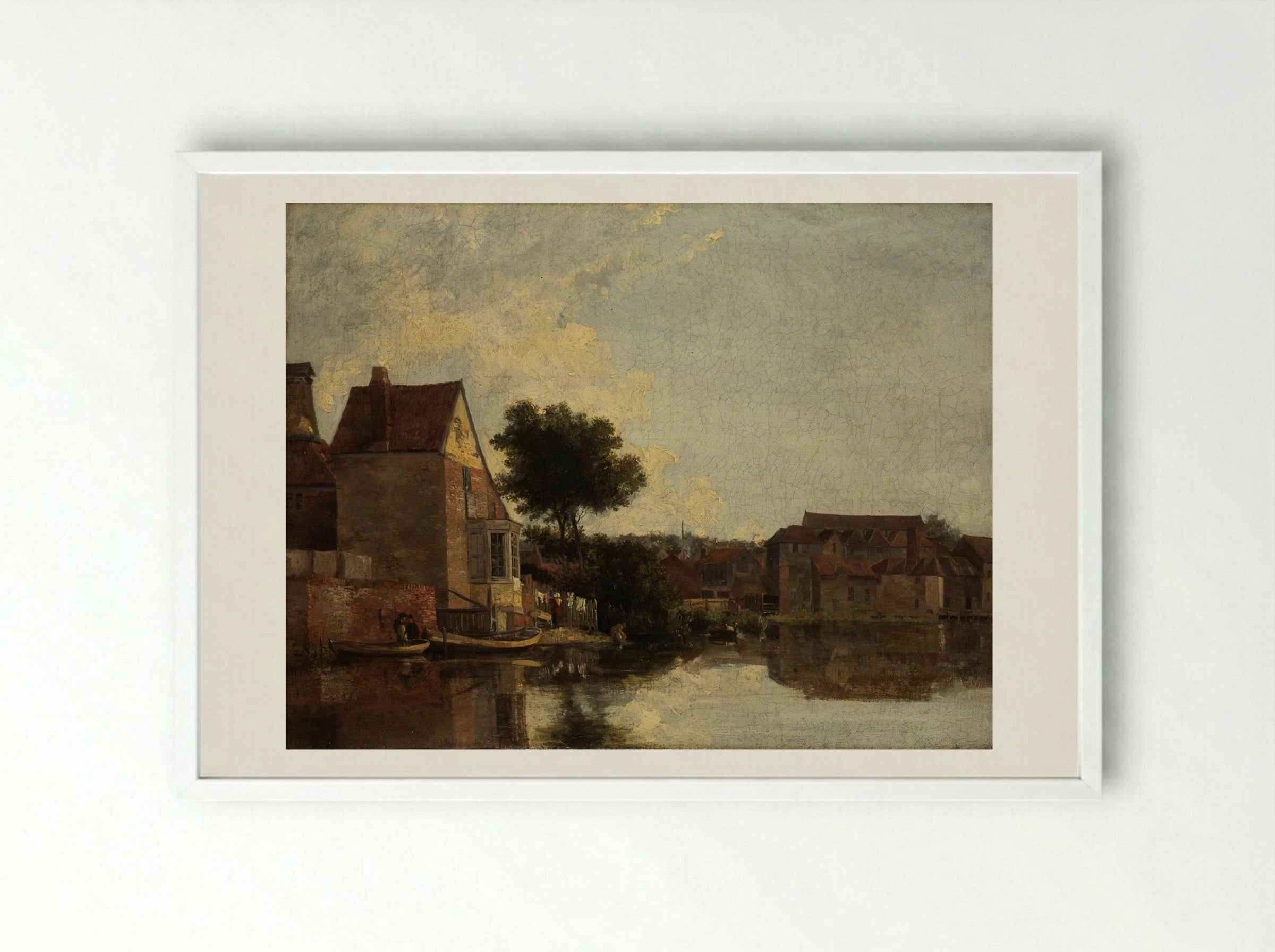 Back of the Mills - John Crome - Framed Print White