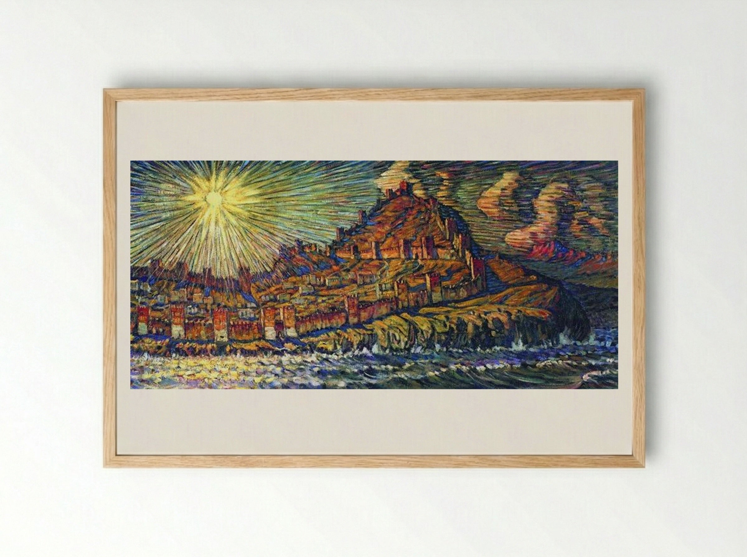 Genoese Fortress - Konstantin Bogaevsky - Framed Print Wood