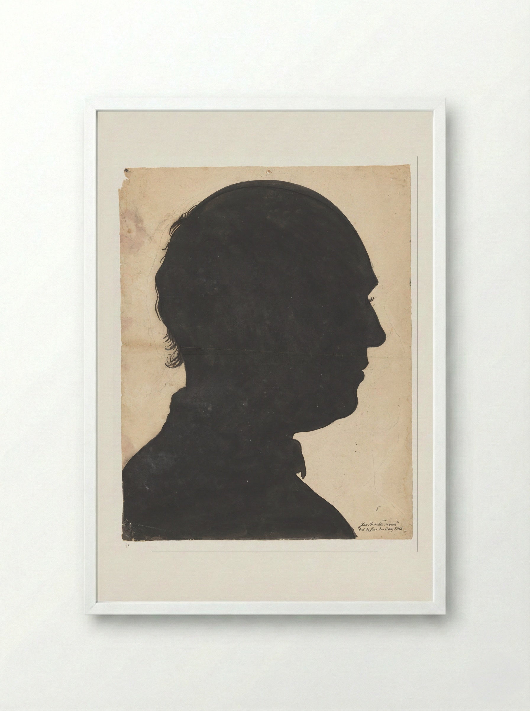 Portret van een Boeginees - Jan Brandes - Framed Print White