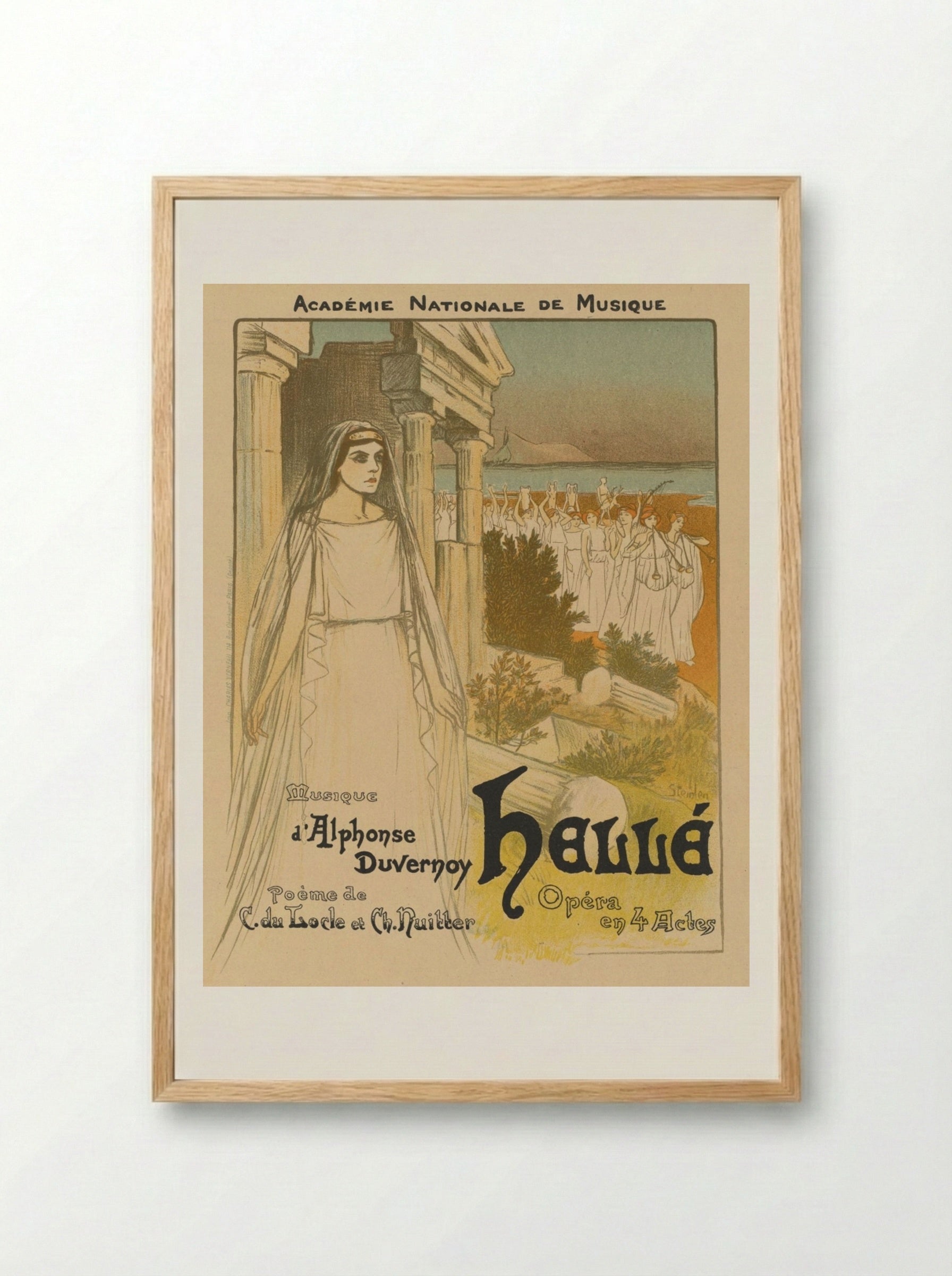 Hellé - Théophile Alexandre Steinlen - Framed Print Wood