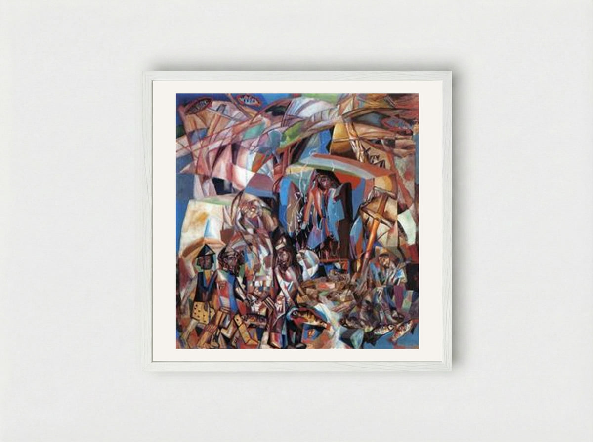 Fishing Schooner - Pavel Filonov - Framed Print White
