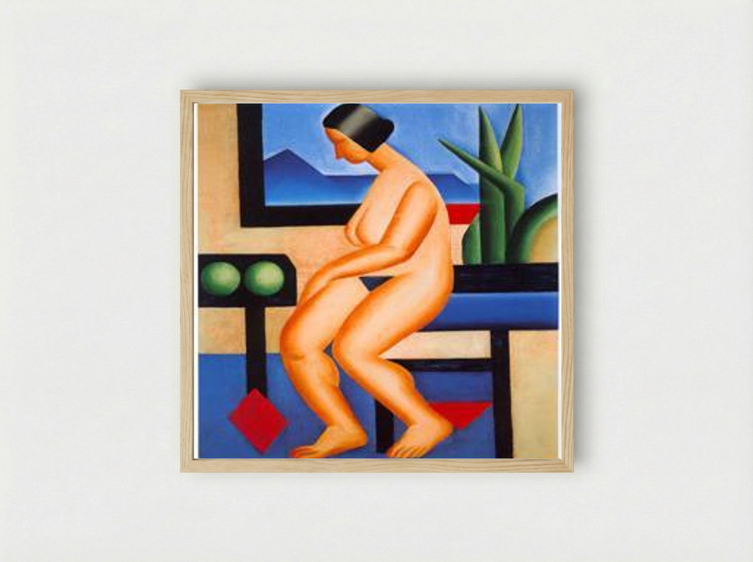Nu - Tarsila do Amaral - Framed Print Wood