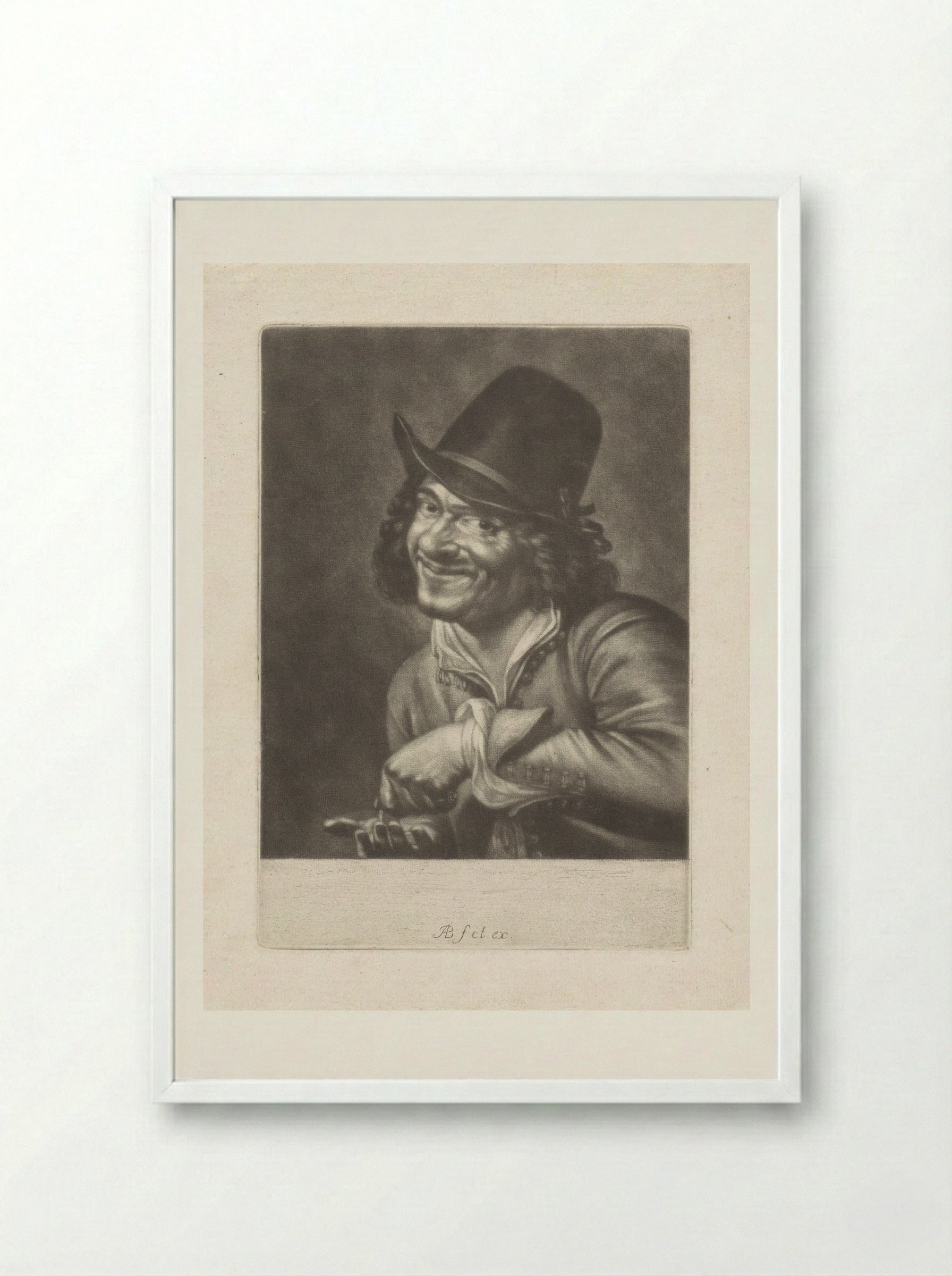 Man telt munten (het Gehoor) - Abraham Bloteling - Framed Print White