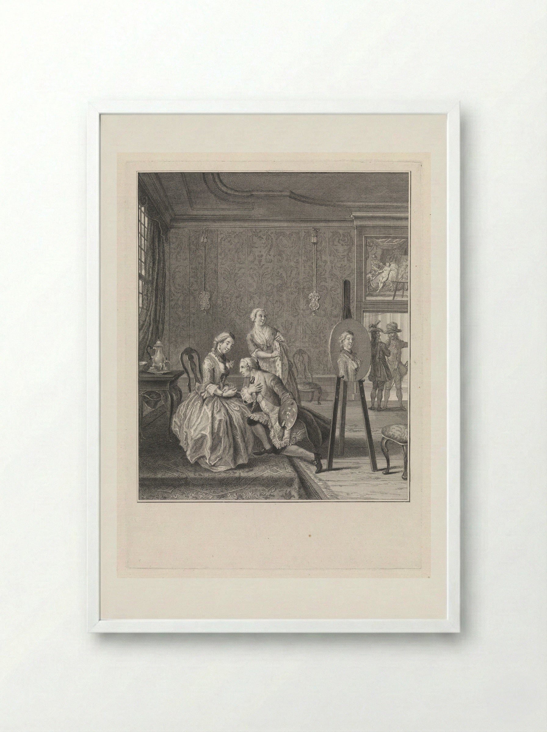 De schilder door liefde - Pieter Tanjé - Framed Print White