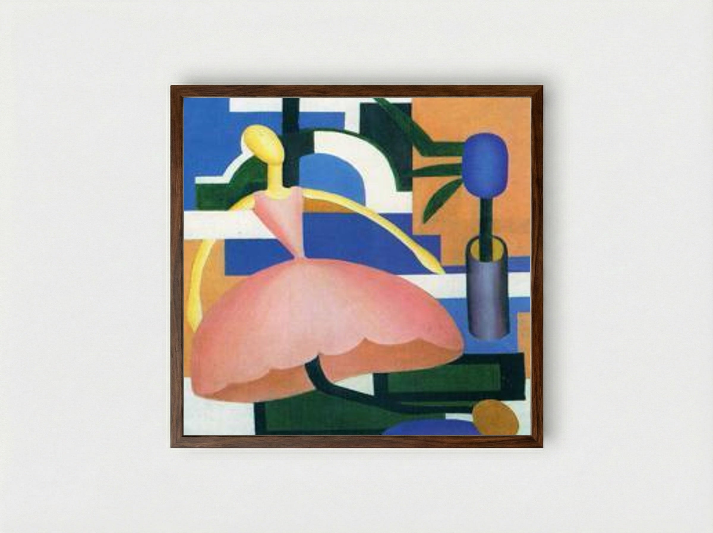 A Boneca - Tarsila do Amaral - Framed Print Dark Wood
