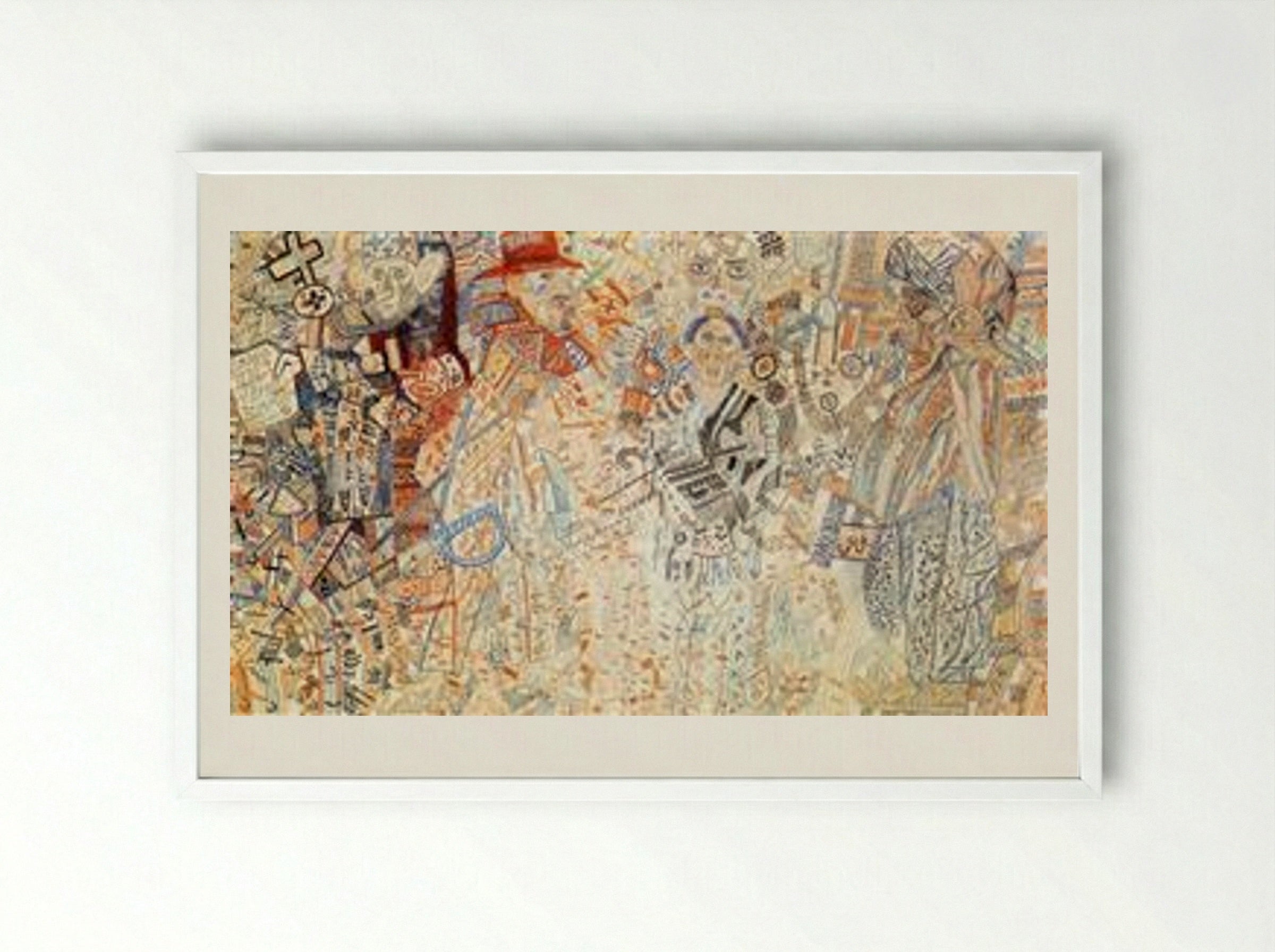 Colonial Policy - Pavel Filonov - Framed Print White