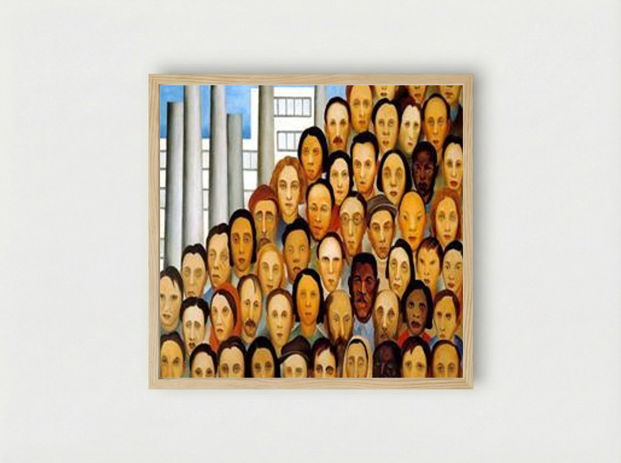 Operários - Tarsila do Amaral - Framed Print Wood