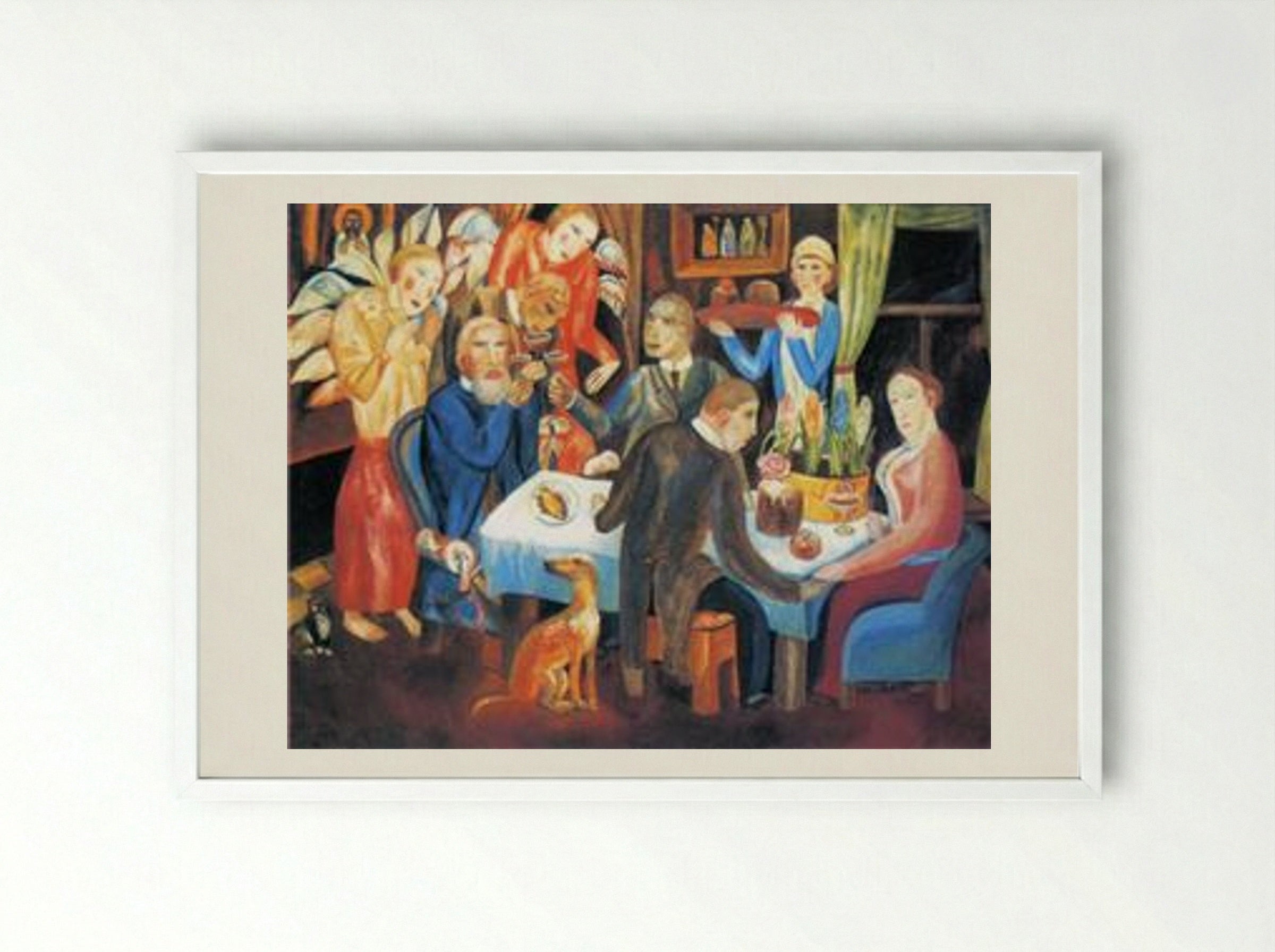 Easter - Pavel Filonov - Framed Print White