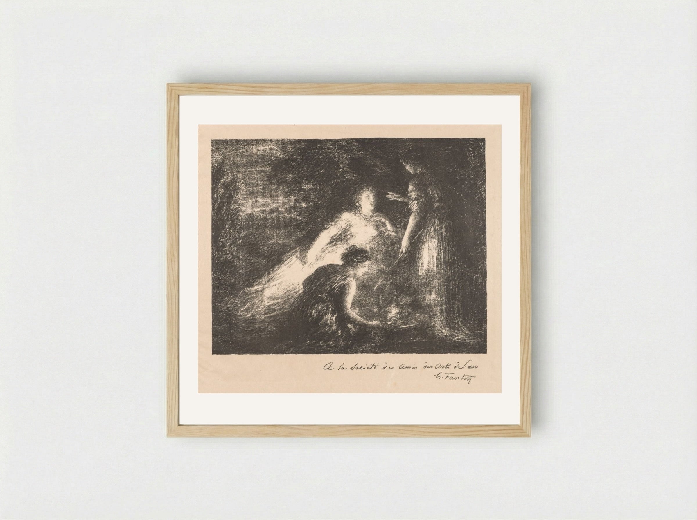 Witchcraft - Henri Fantin-Latour - Framed Print Wood