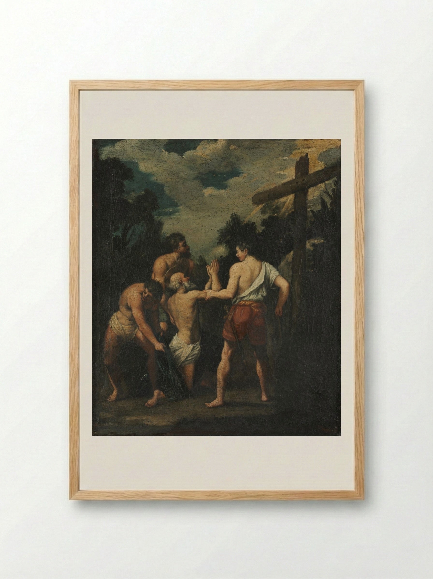 Martyrdom of Saint Andrew - Guido Reni - Framed Print Wood