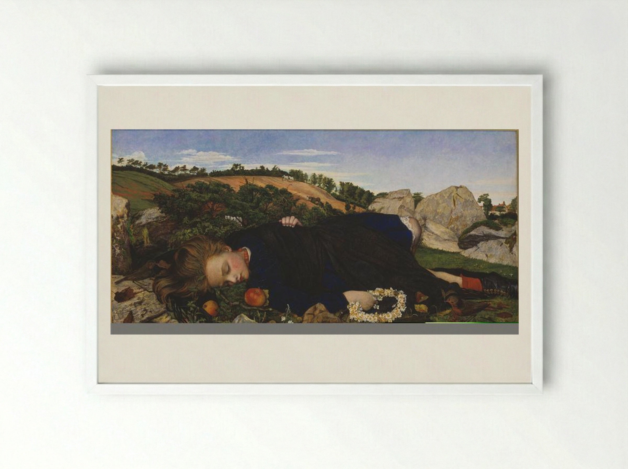 Robin of Modern Times - John Roddam Spencer Stanhope - Framed Print White