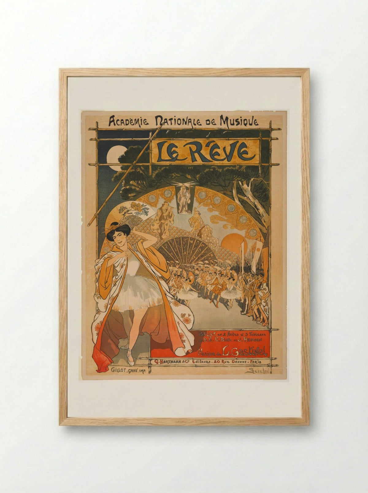 Le Rêve - Théophile Alexandre Steinlen - Framed Print Wood