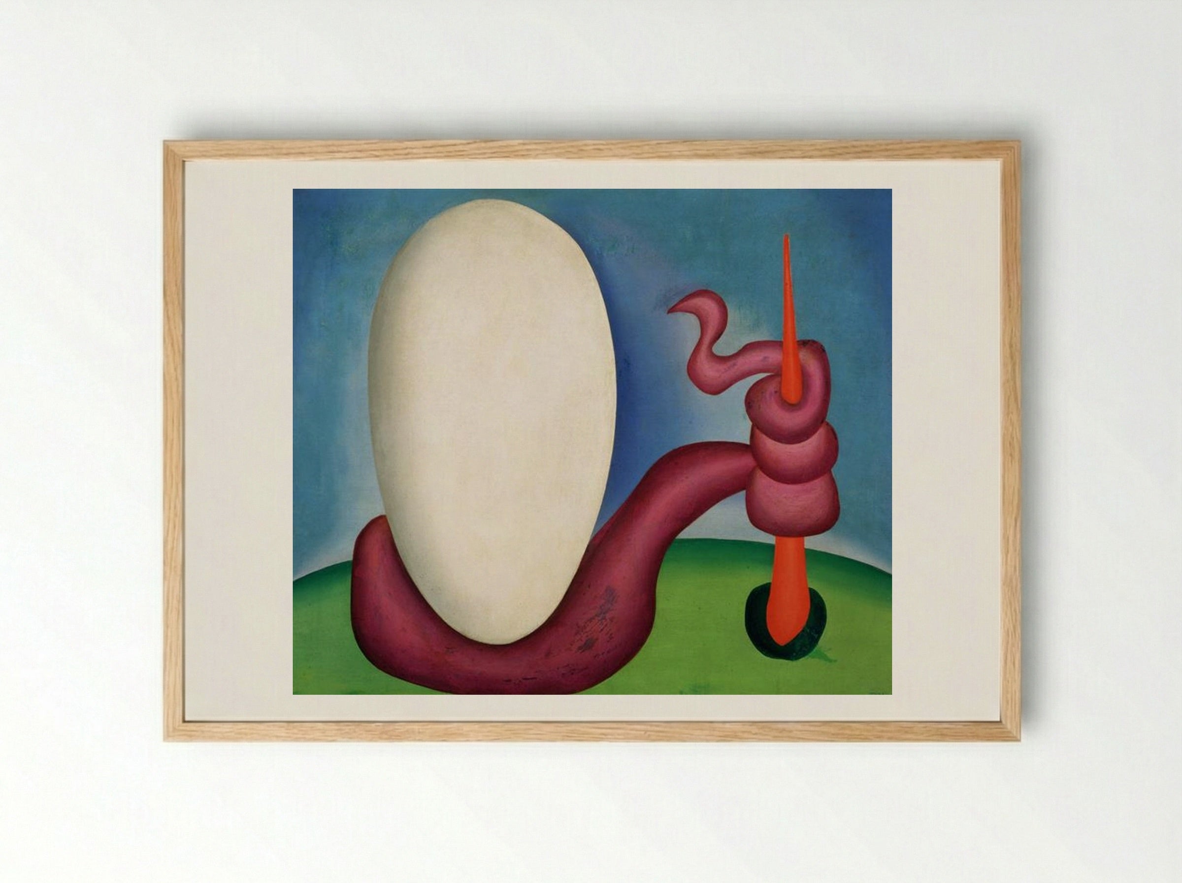 The Egg - Tarsila do Amaral - Framed Print Wood