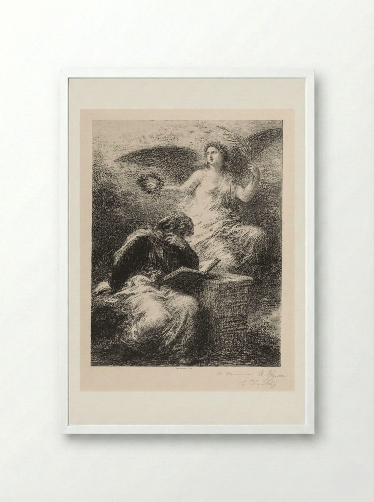 Glory - Henri Fantin-Latour - Framed Print White