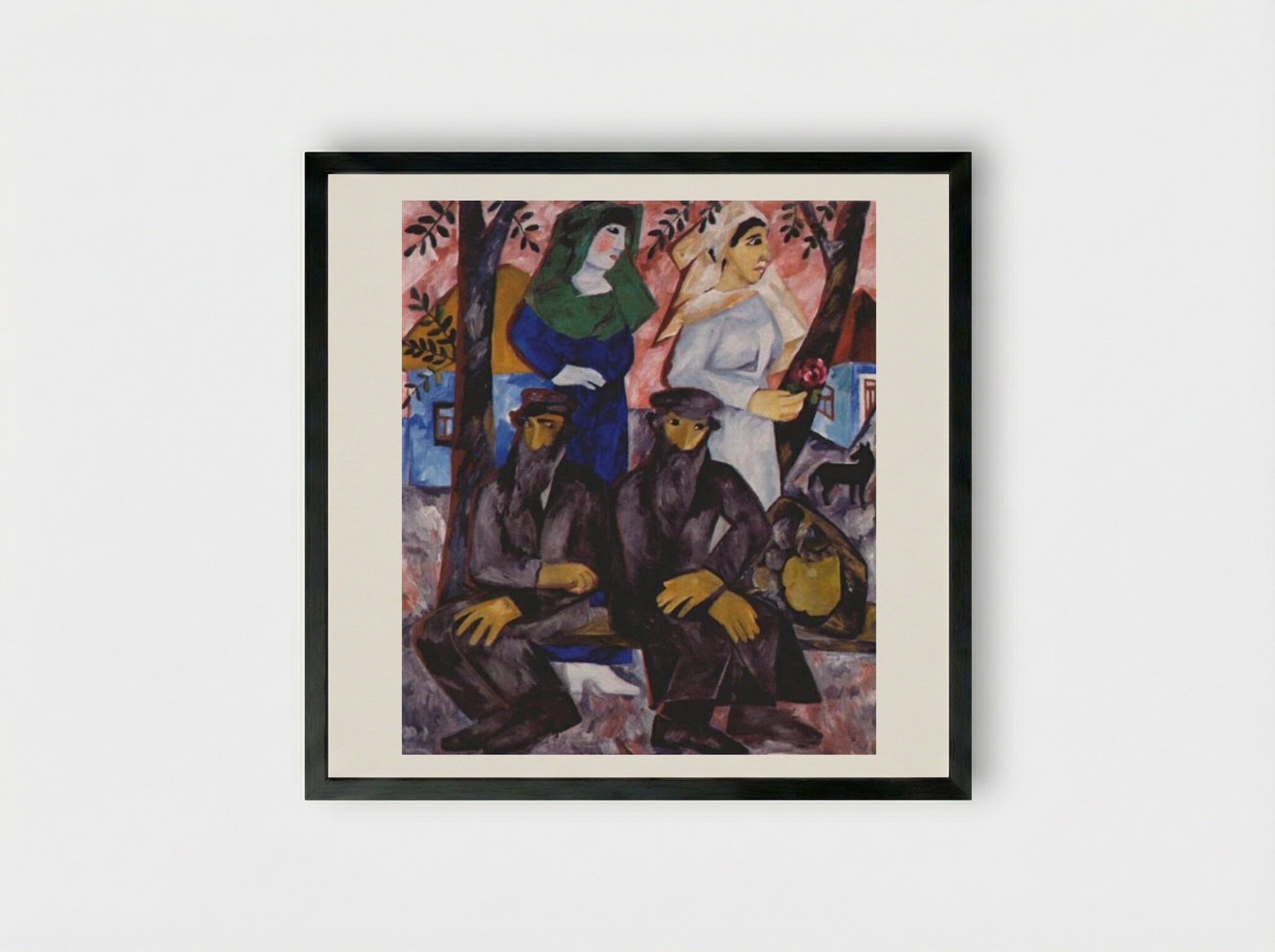 Sabbath - Natalia Goncharova - Framed Print Black