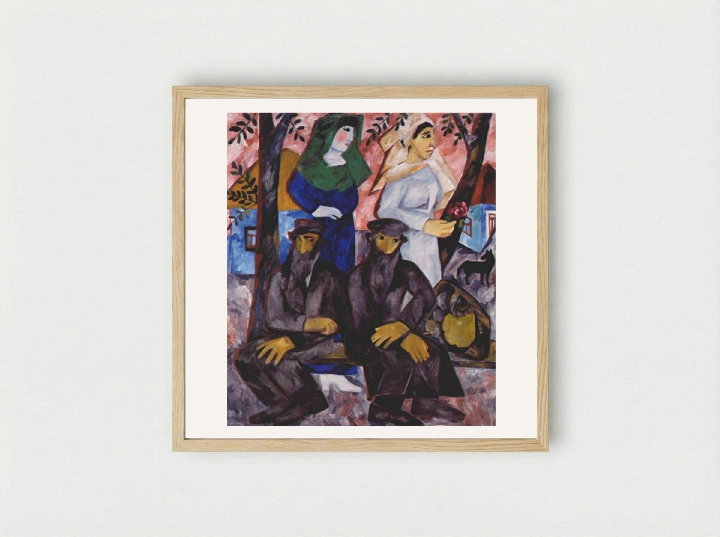 Sabbath - Natalia Goncharova - Framed Print Wood