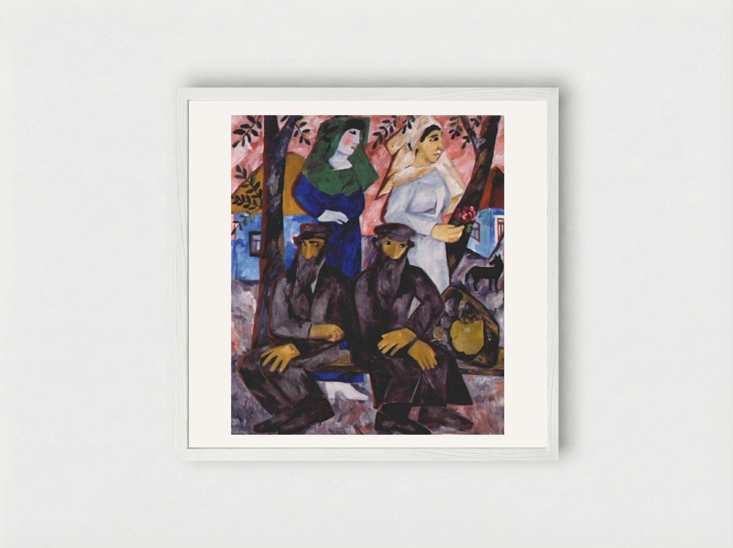 Sabbath - Natalia Goncharova - Framed Print White