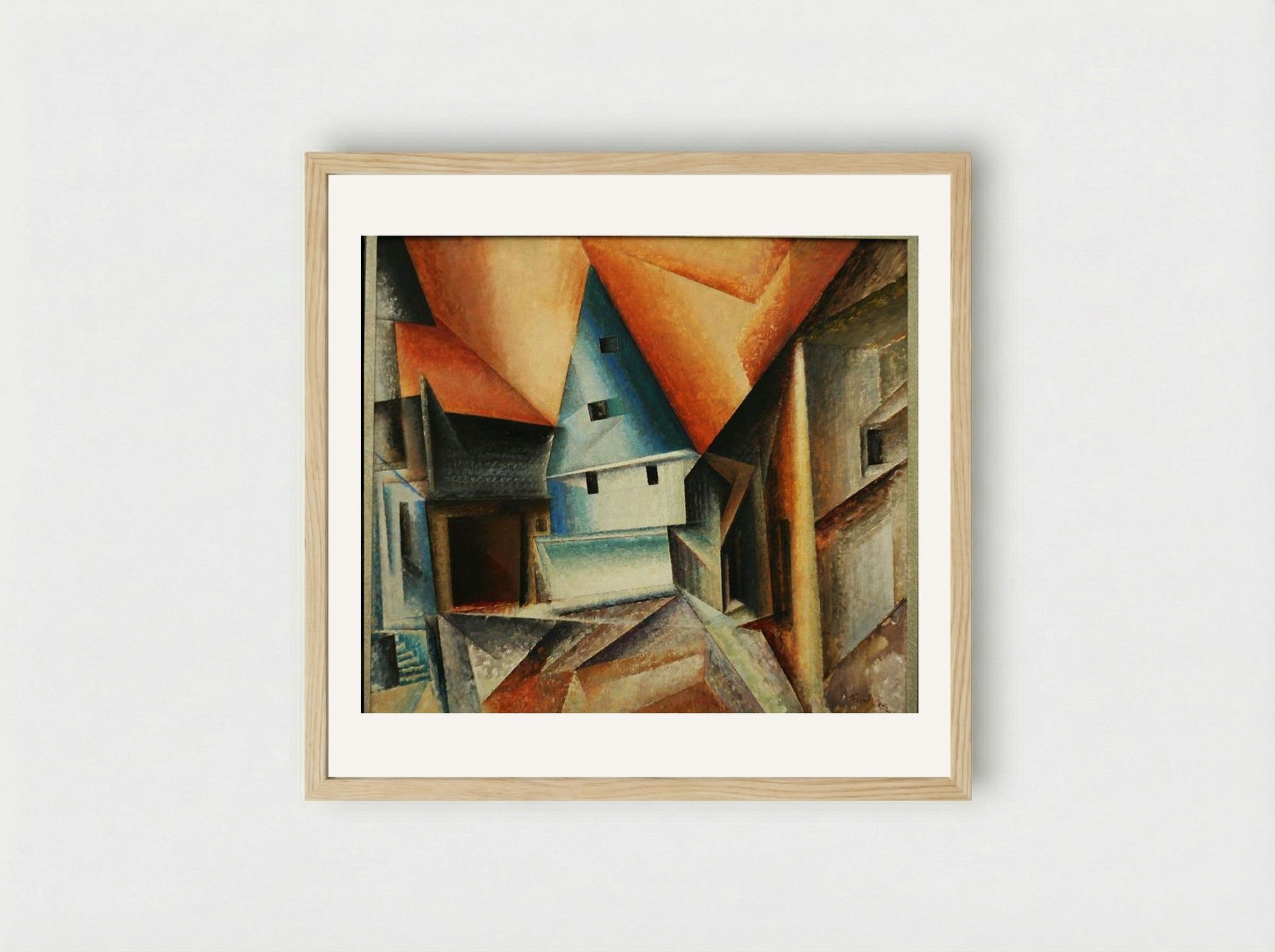 Oberweimar - Lyonel Feininger - Framed Print Wood