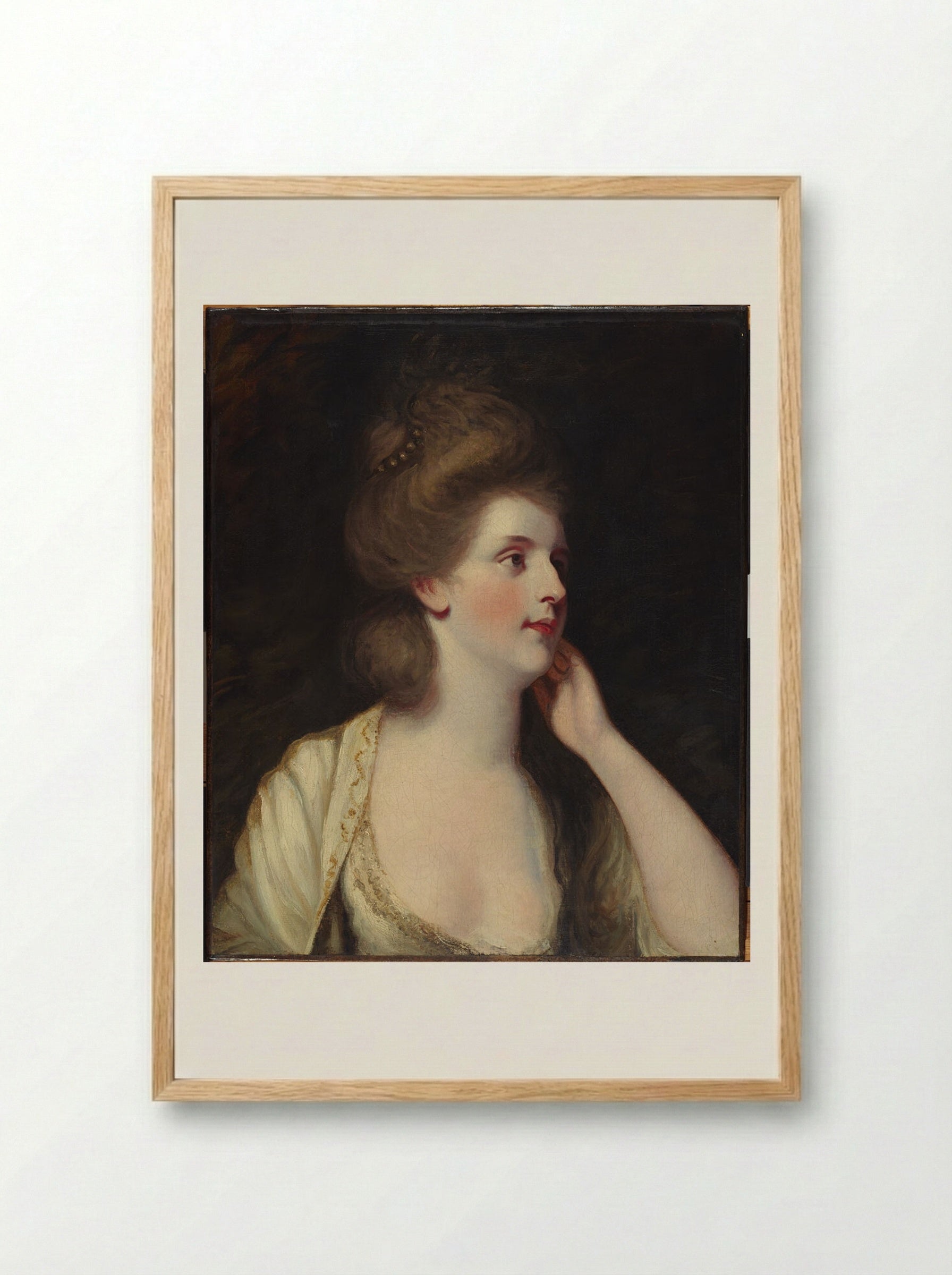 Lady Louisa Manners - Sir Joshua Reynolds - Framed Print Wood