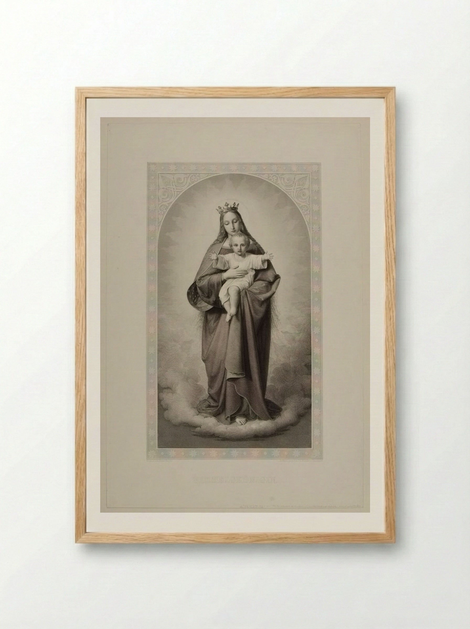 King of Heaven - Joseph von Keller - Framed Print Wood