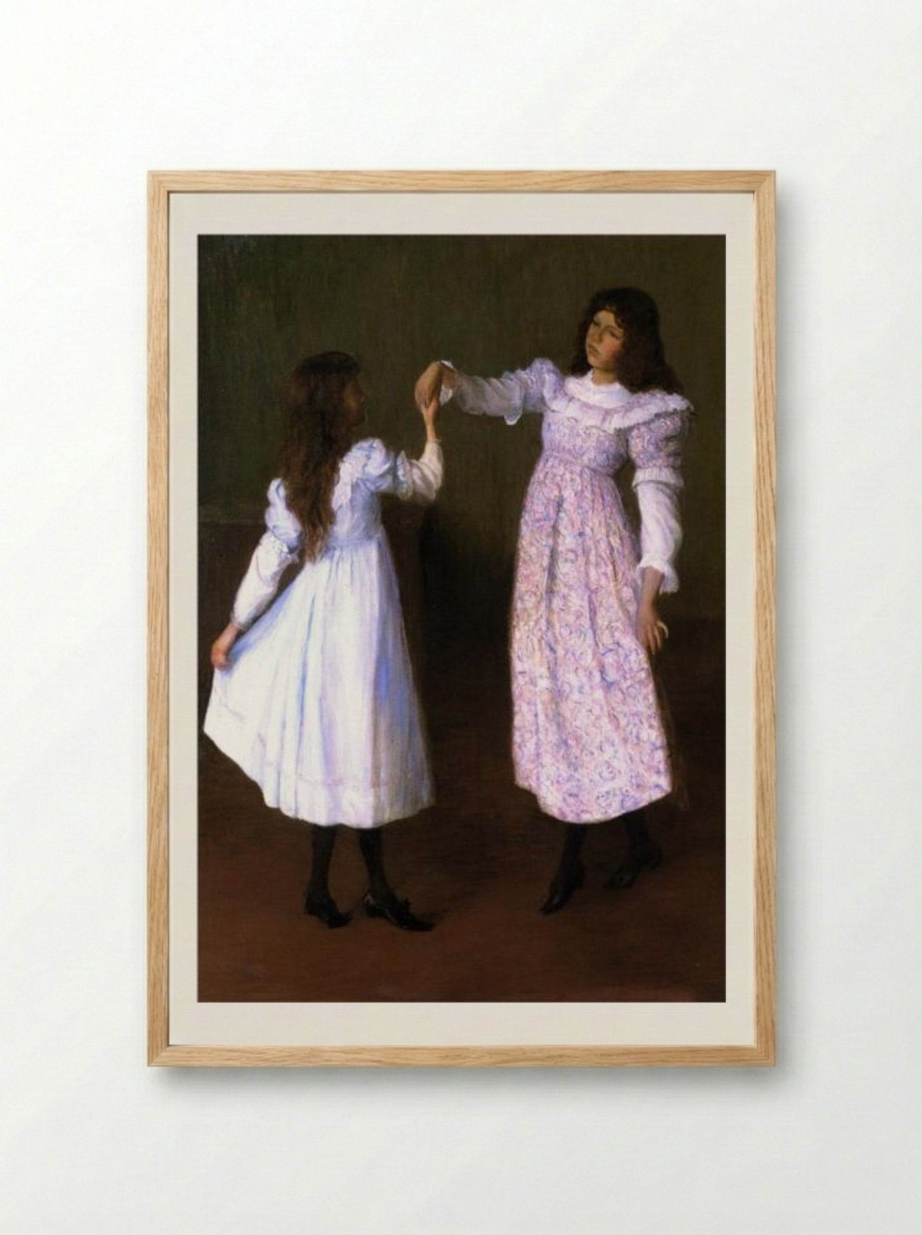 Children Dancing, II - Lilla Cabot Perry - Framed Print Wood