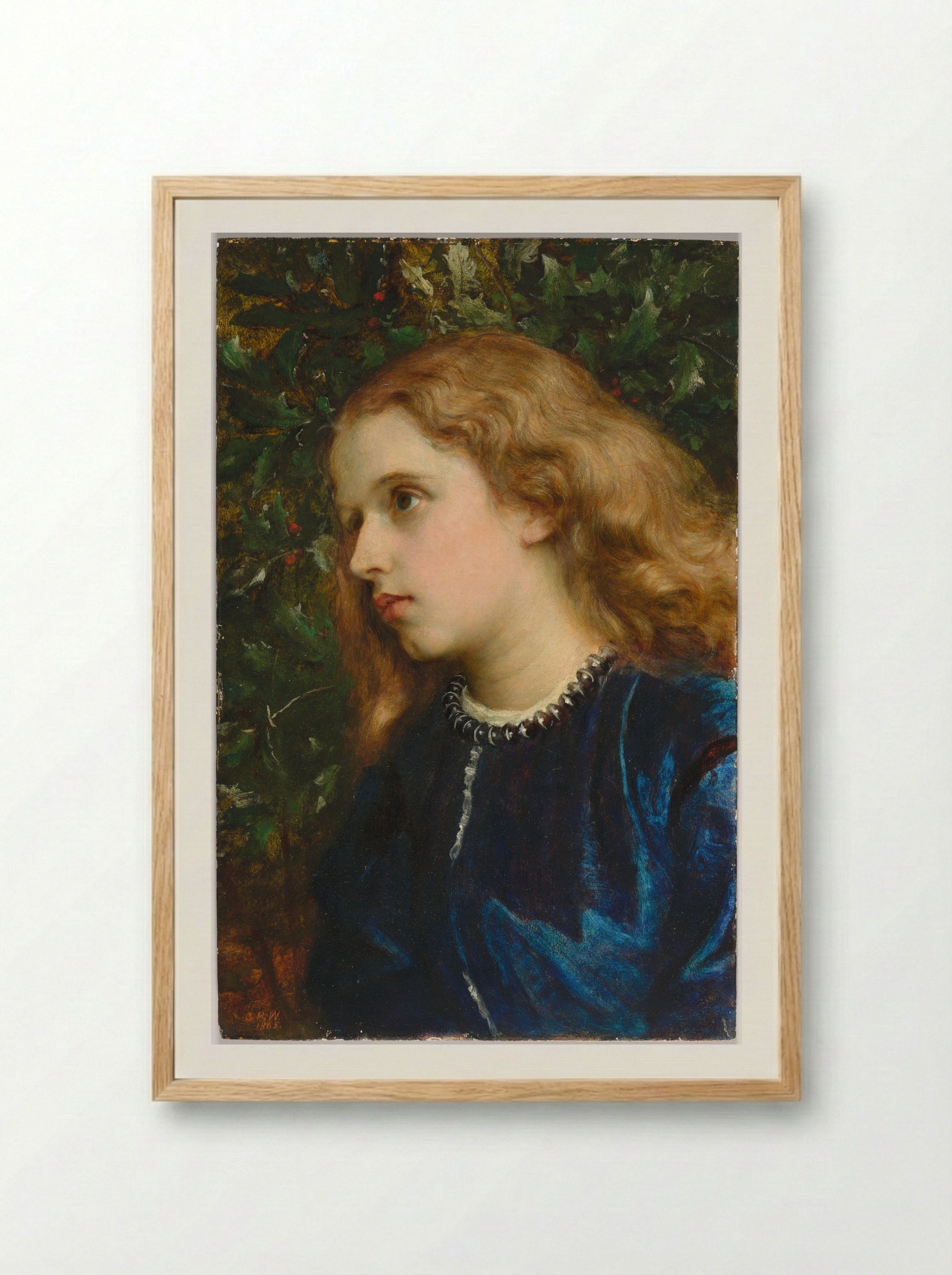 Virginia Dalrymple - George Frederic Watts - Framed Print Wood