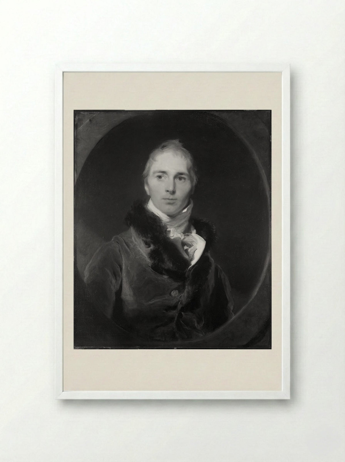Francis Moore - Sir Thomas Lawrence - Framed Print White