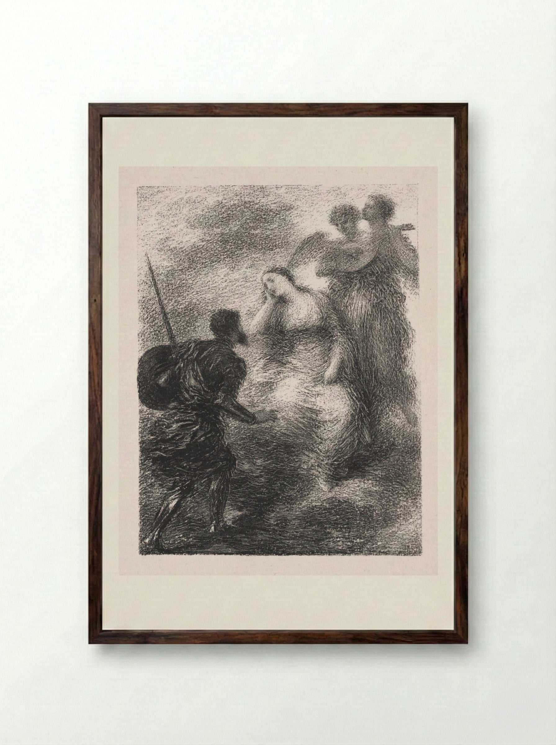 Vision - Henri Fantin-Latour - Framed Print Dark Wood
