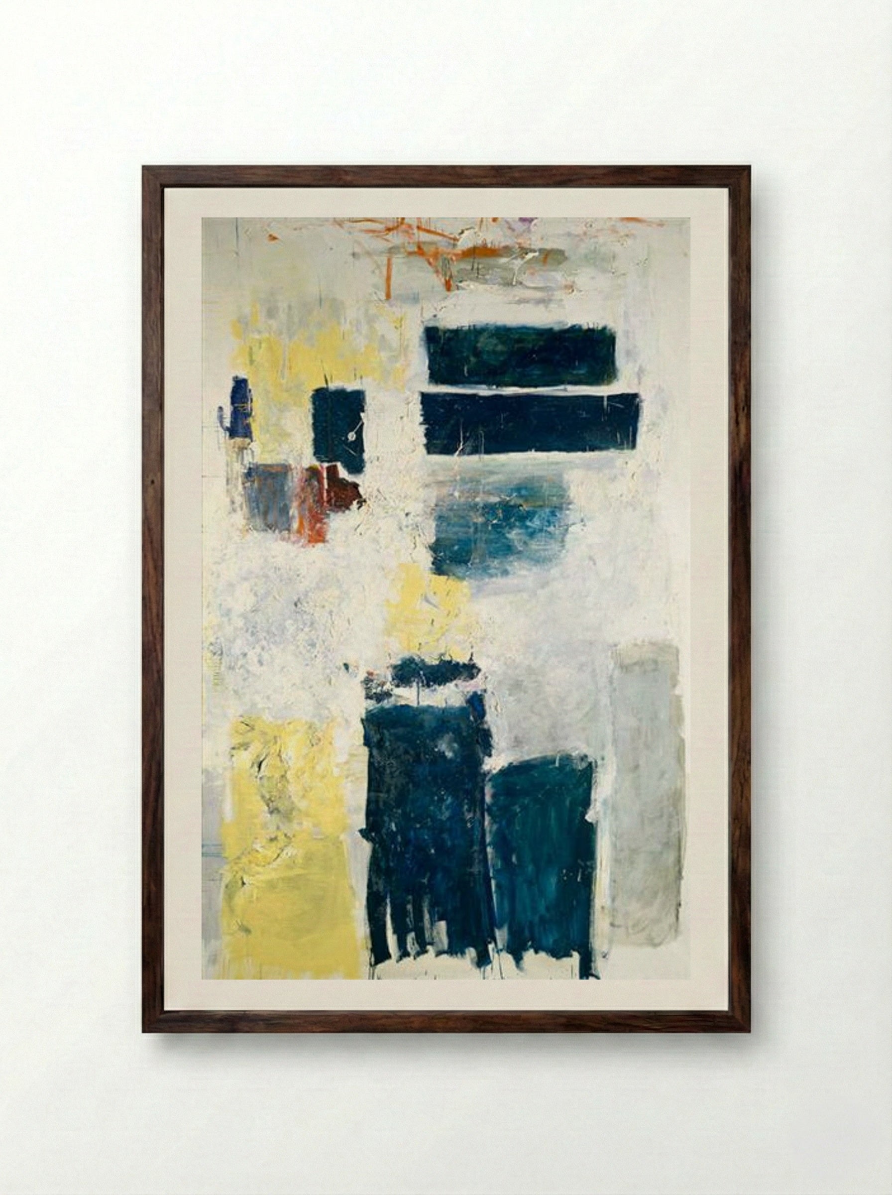The Lot - Joan Mitchell - Framed Print Dark Wood