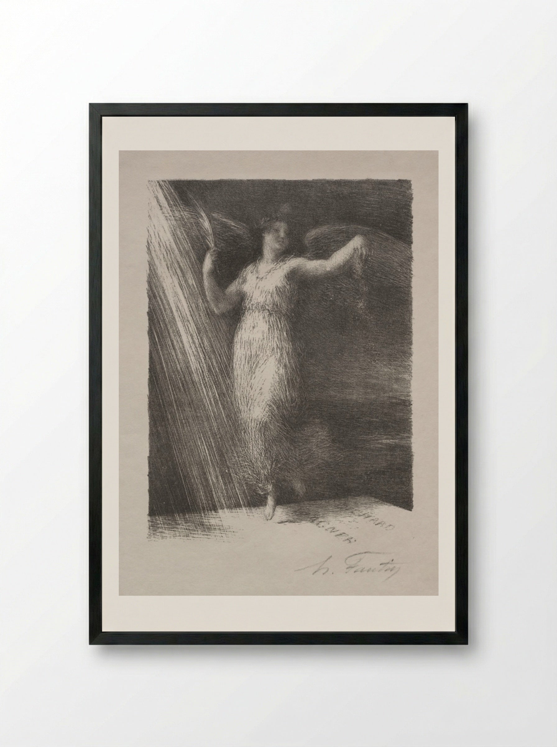 Awakening - Henri Fantin-Latour - Framed Print Black