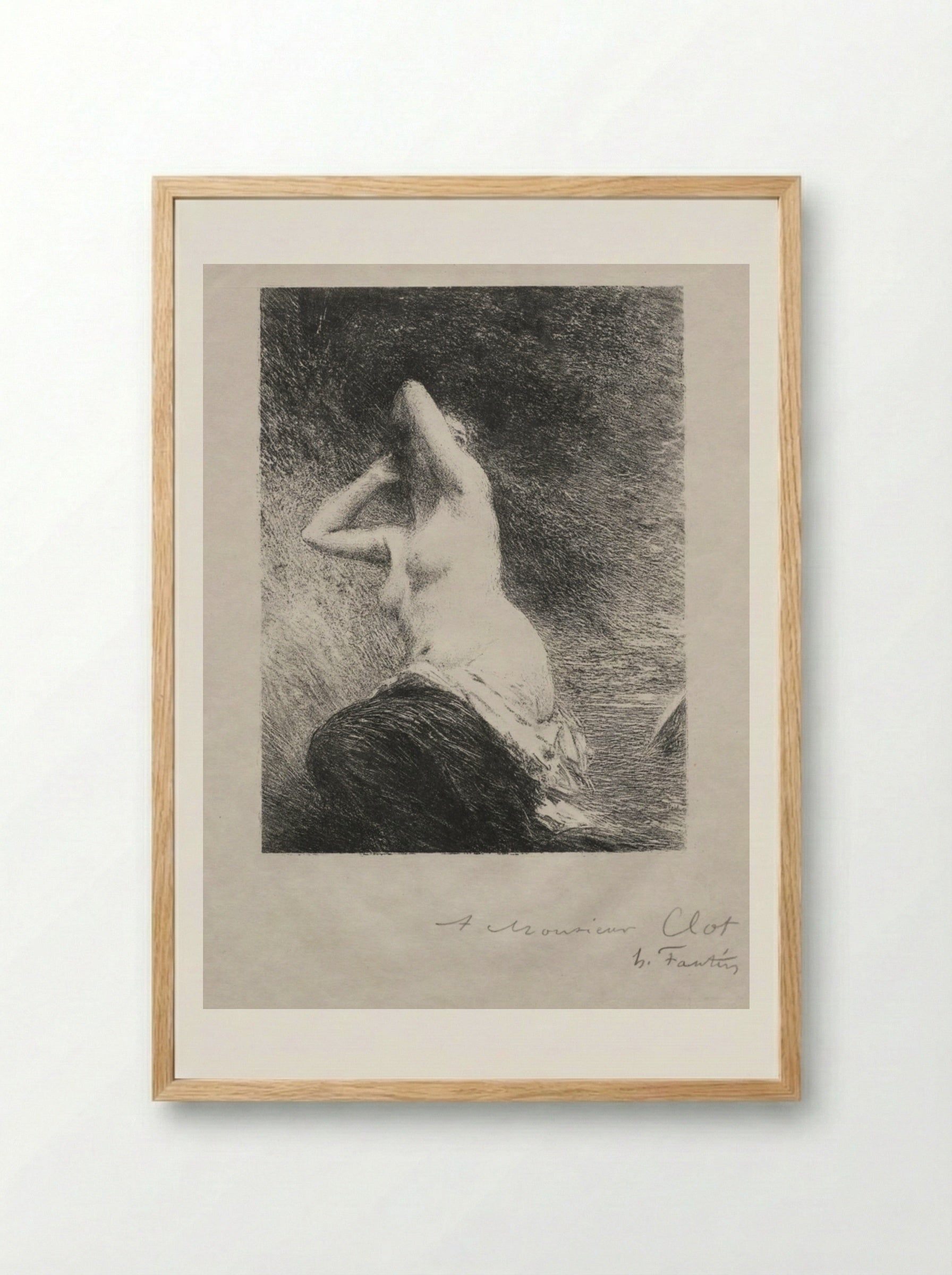 Ariadne - Henri Fantin-Latour - Framed Print Wood