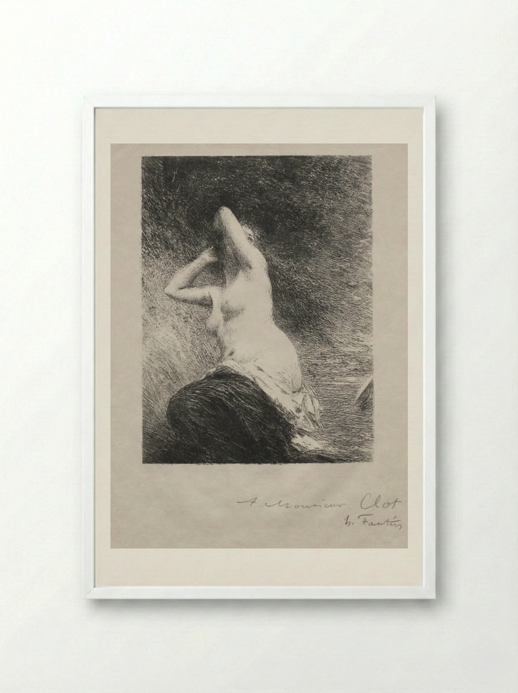 Ariadne - Henri Fantin-Latour - Framed Print White