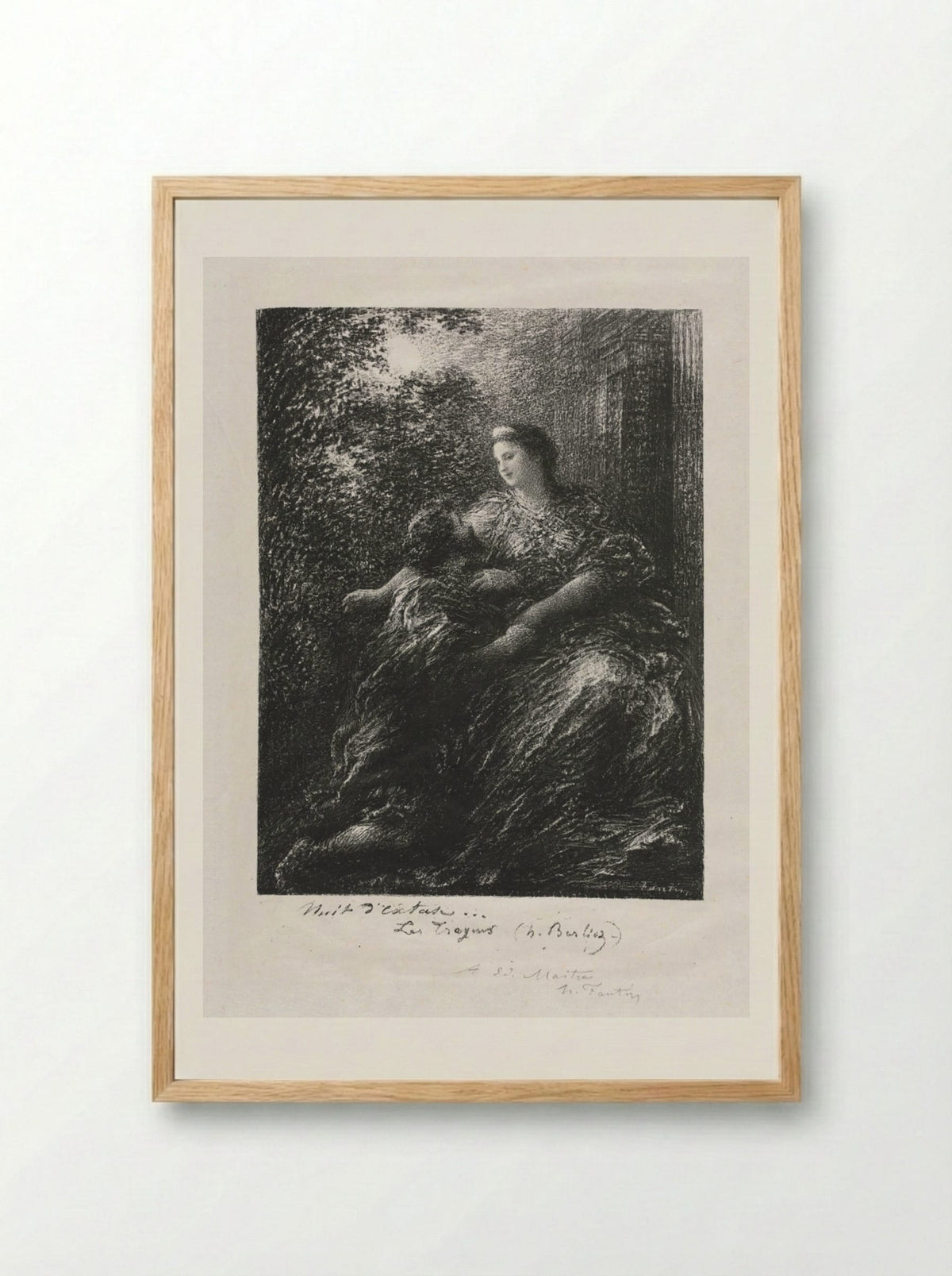 Duet of the Trojans - Henri Fantin-Latour - Framed Print Wood