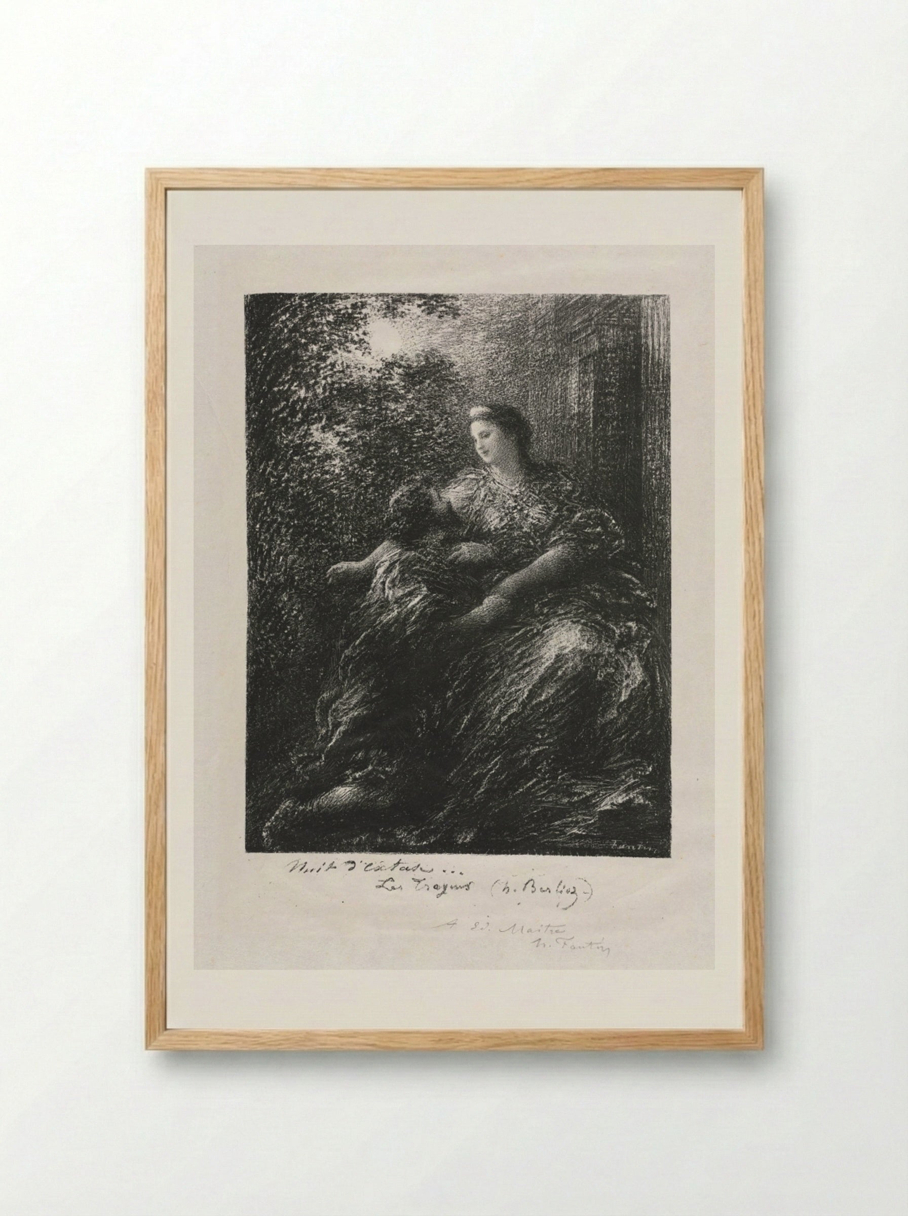 Duet of the Trojans - Henri Fantin-Latour - Framed Print Wood