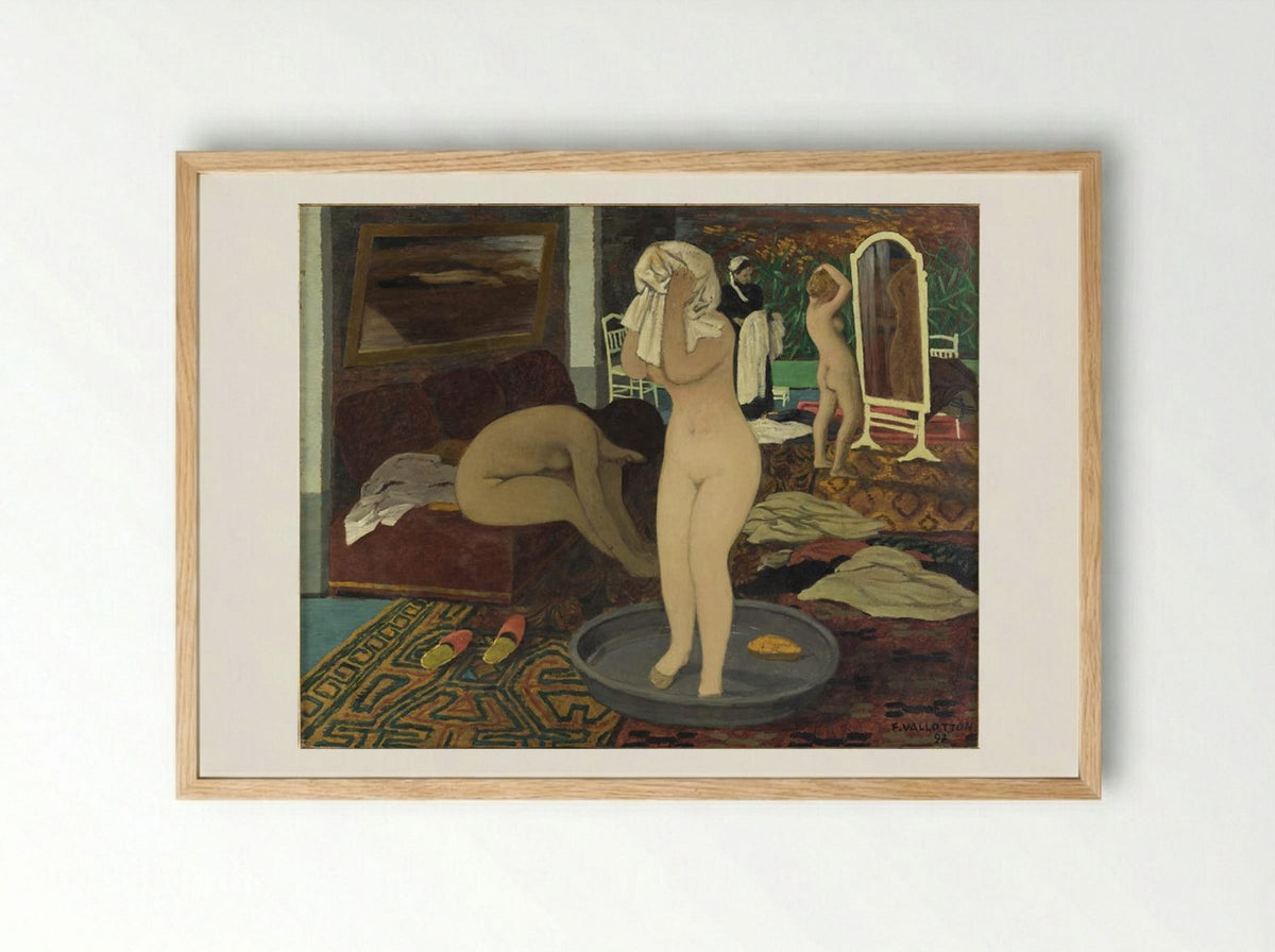 Women at Their Toilet - Félix Vallotton - Framed Print Wood