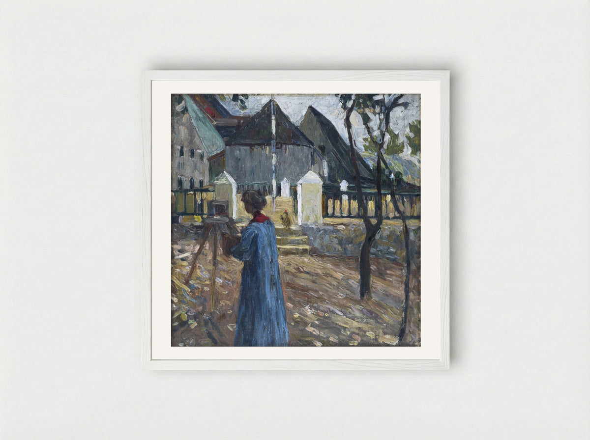 Kandinsky Painting - Gabriele Münter - Framed Print White
