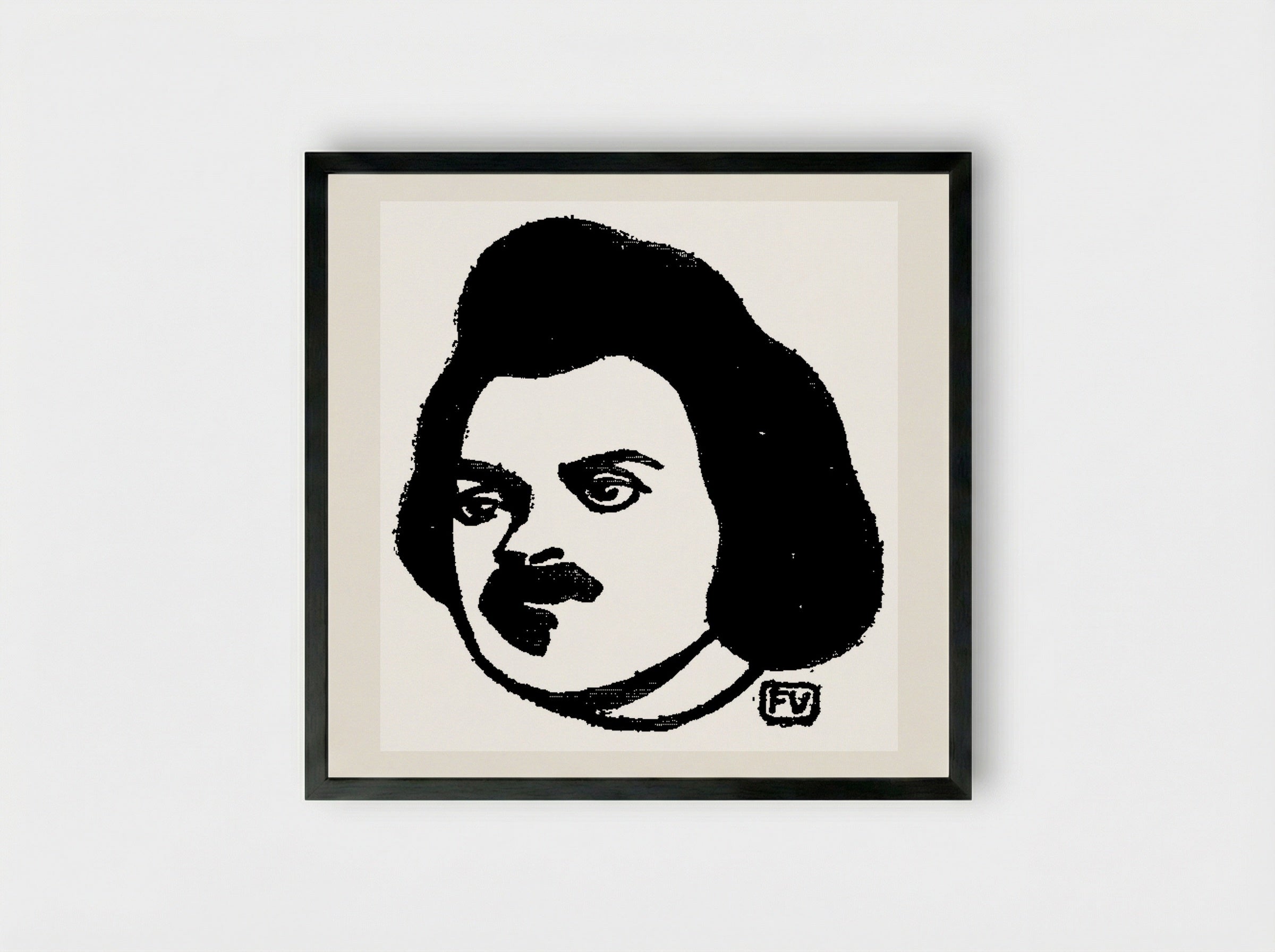 Honoré de Balzac - Félix Vallotton - Framed Print Black