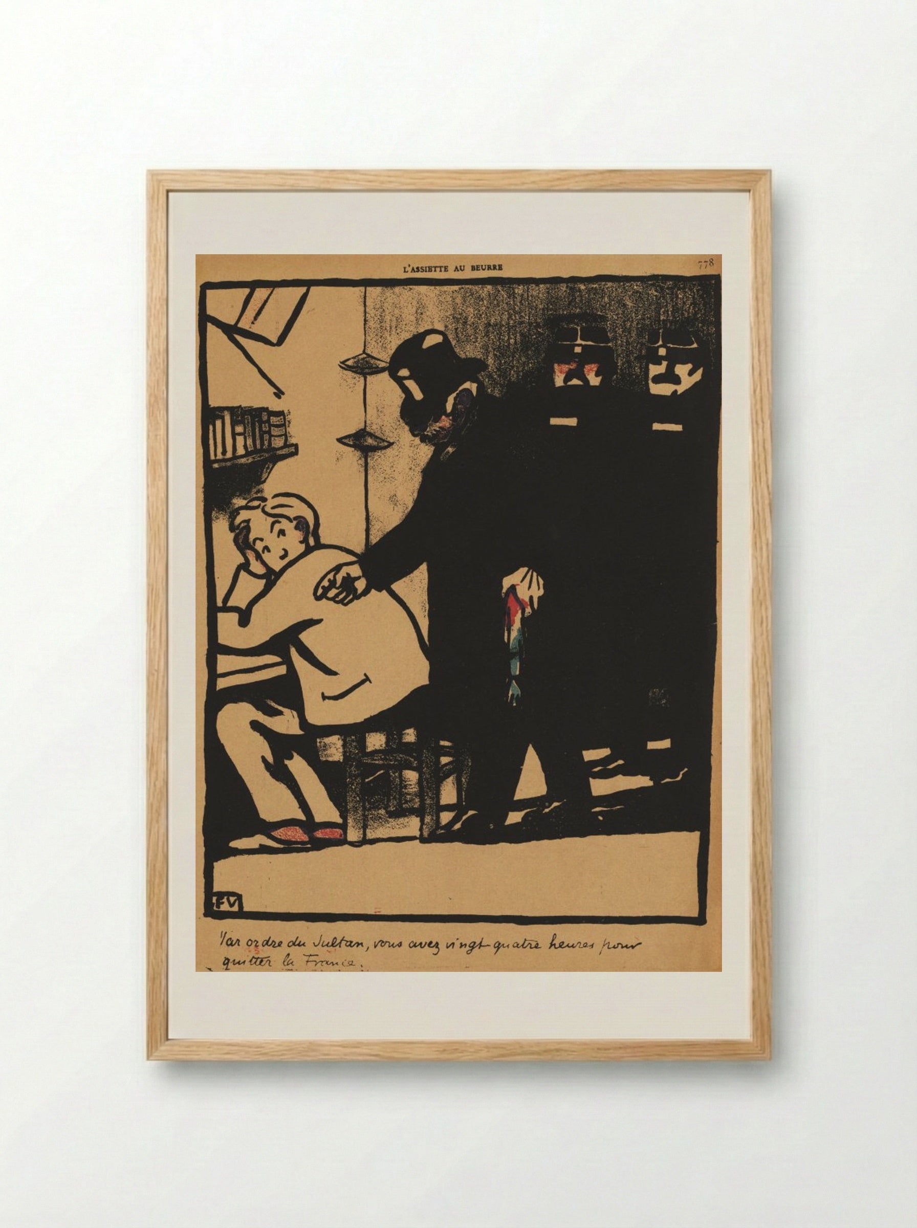 By order of the Sultan - Félix Vallotton - Framed Print Wood