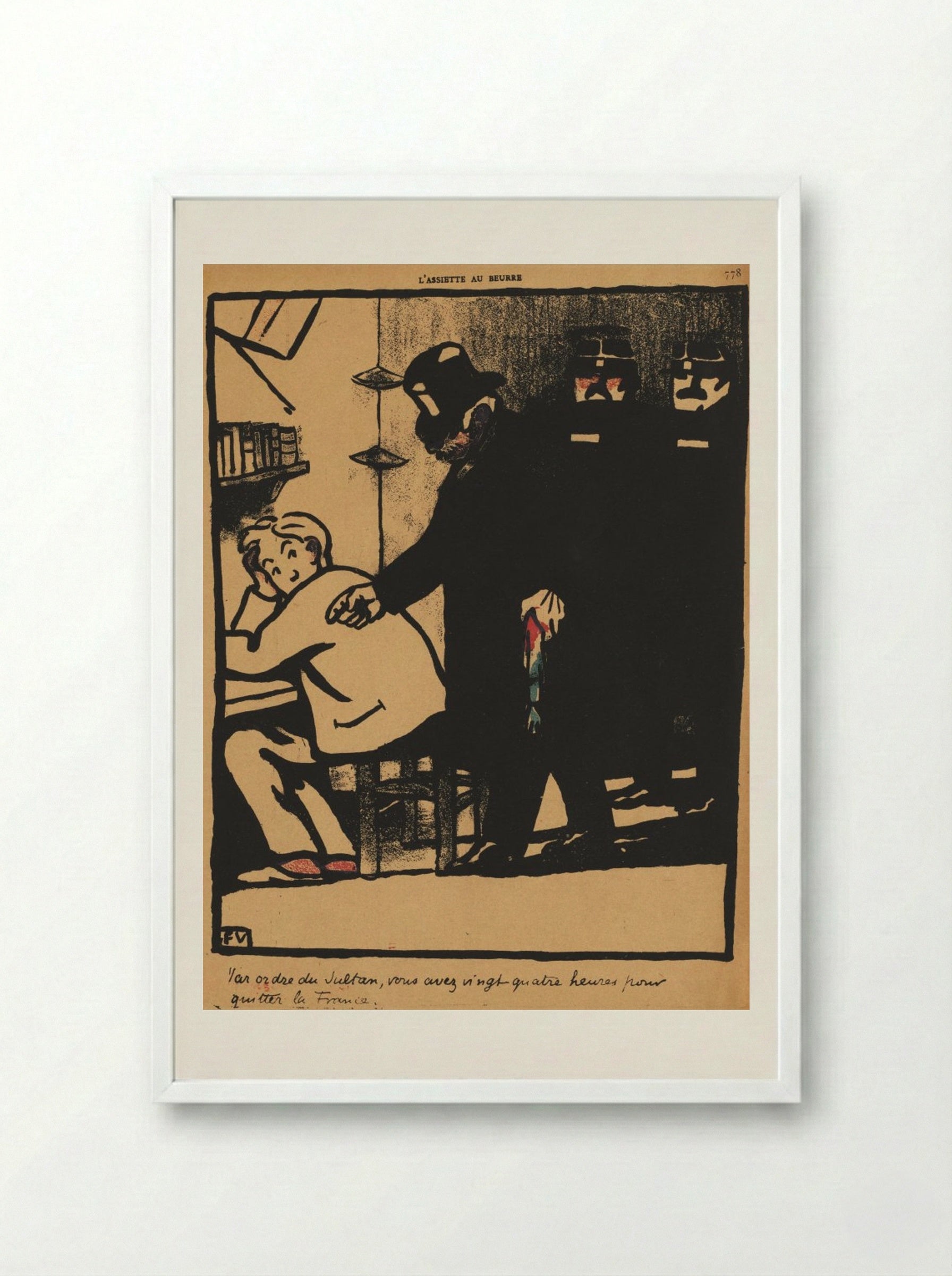 By order of the Sultan - Félix Vallotton - Framed Print White