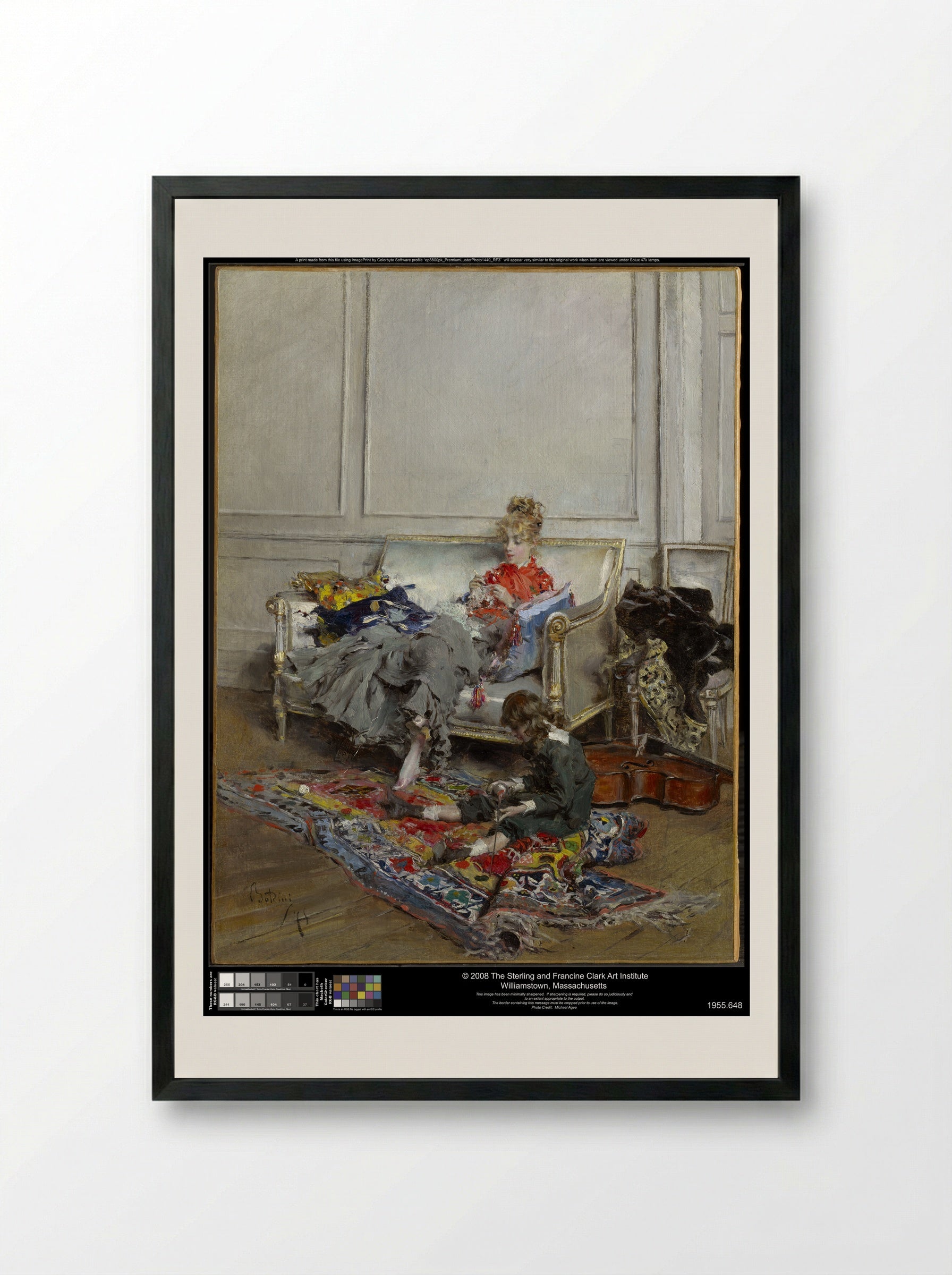 Peaceful Days - Giovanni Boldini - Framed Print Black
