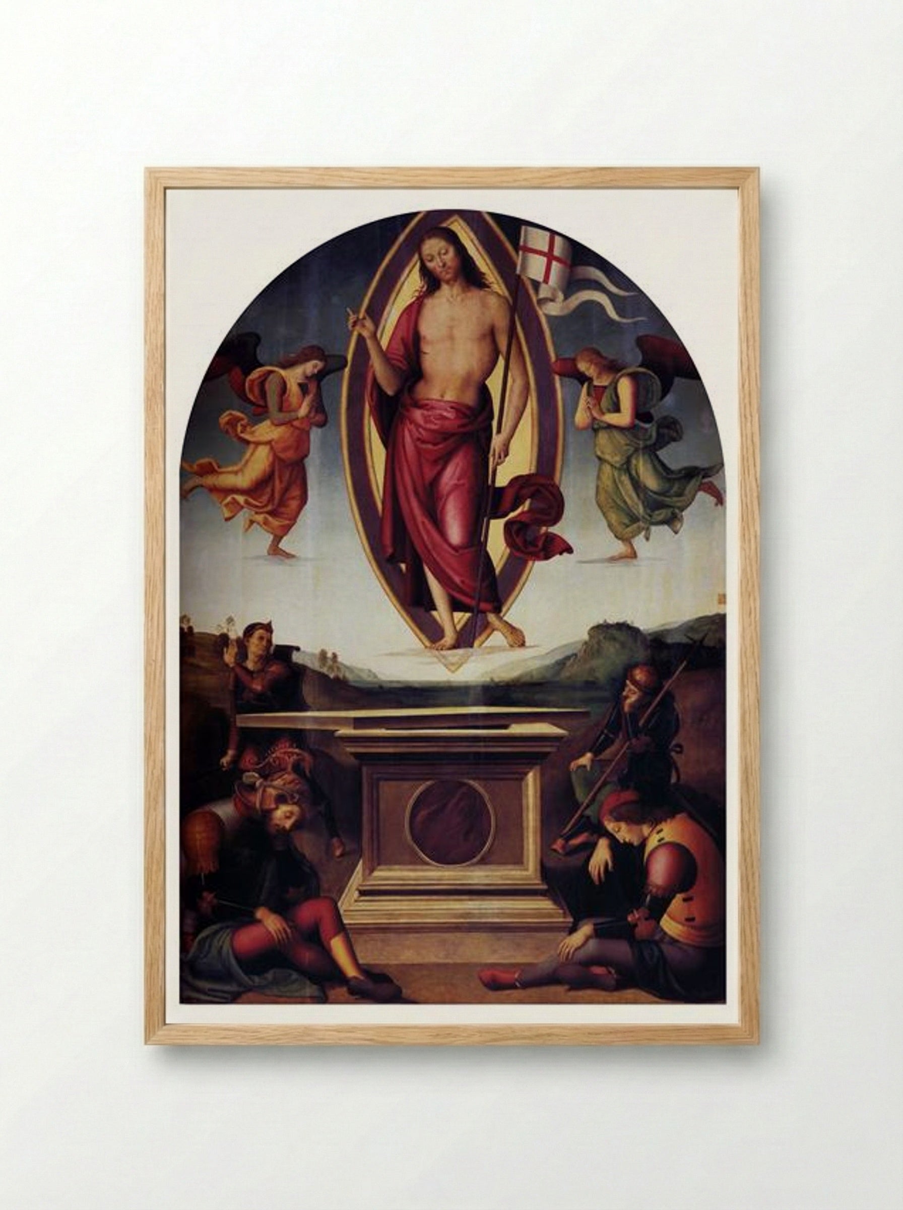 Resurrection - Pietro Perugino - Framed Print Wood