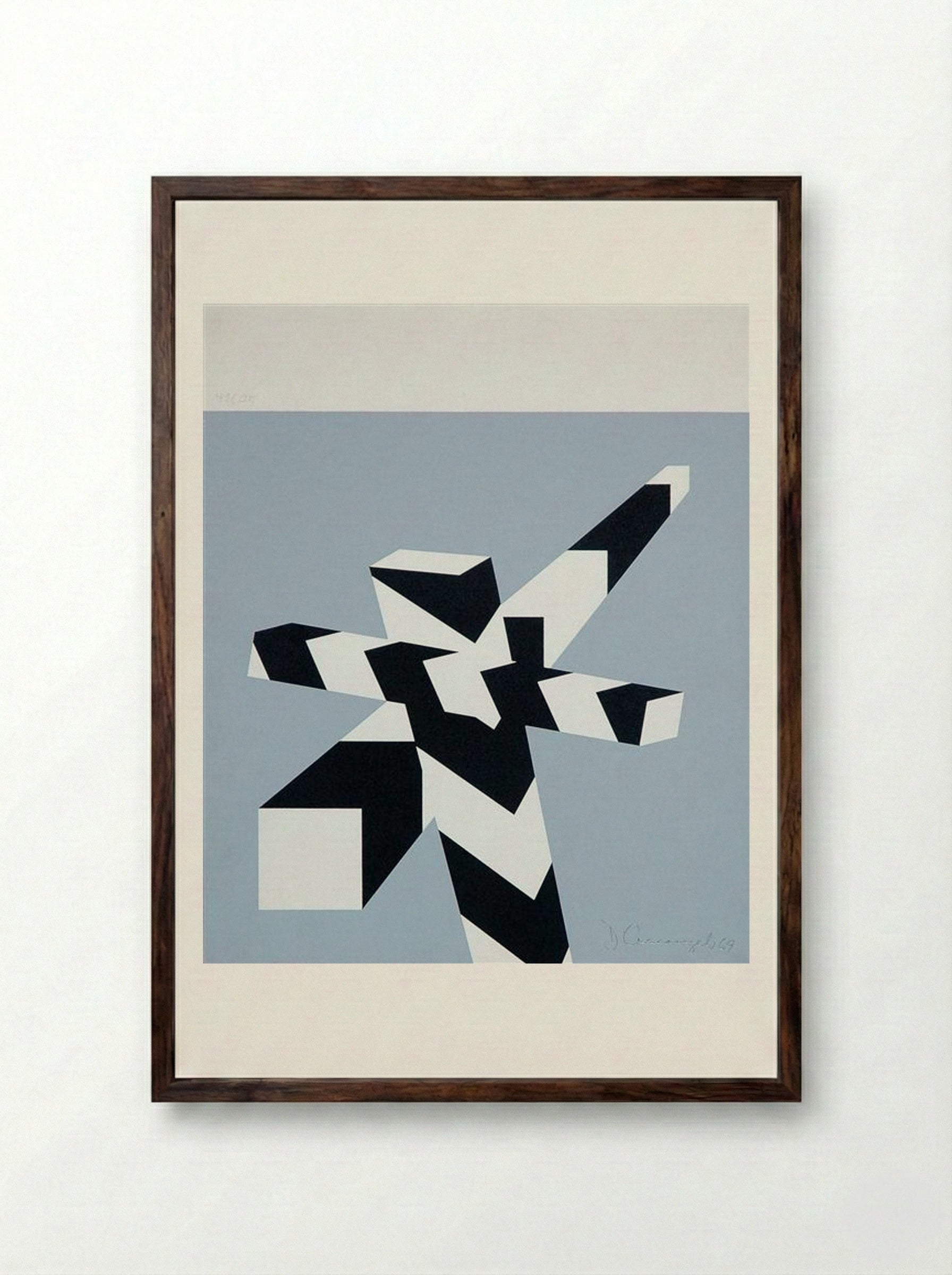 April - Allan D'Arcangelo - Framed Print Dark Wood