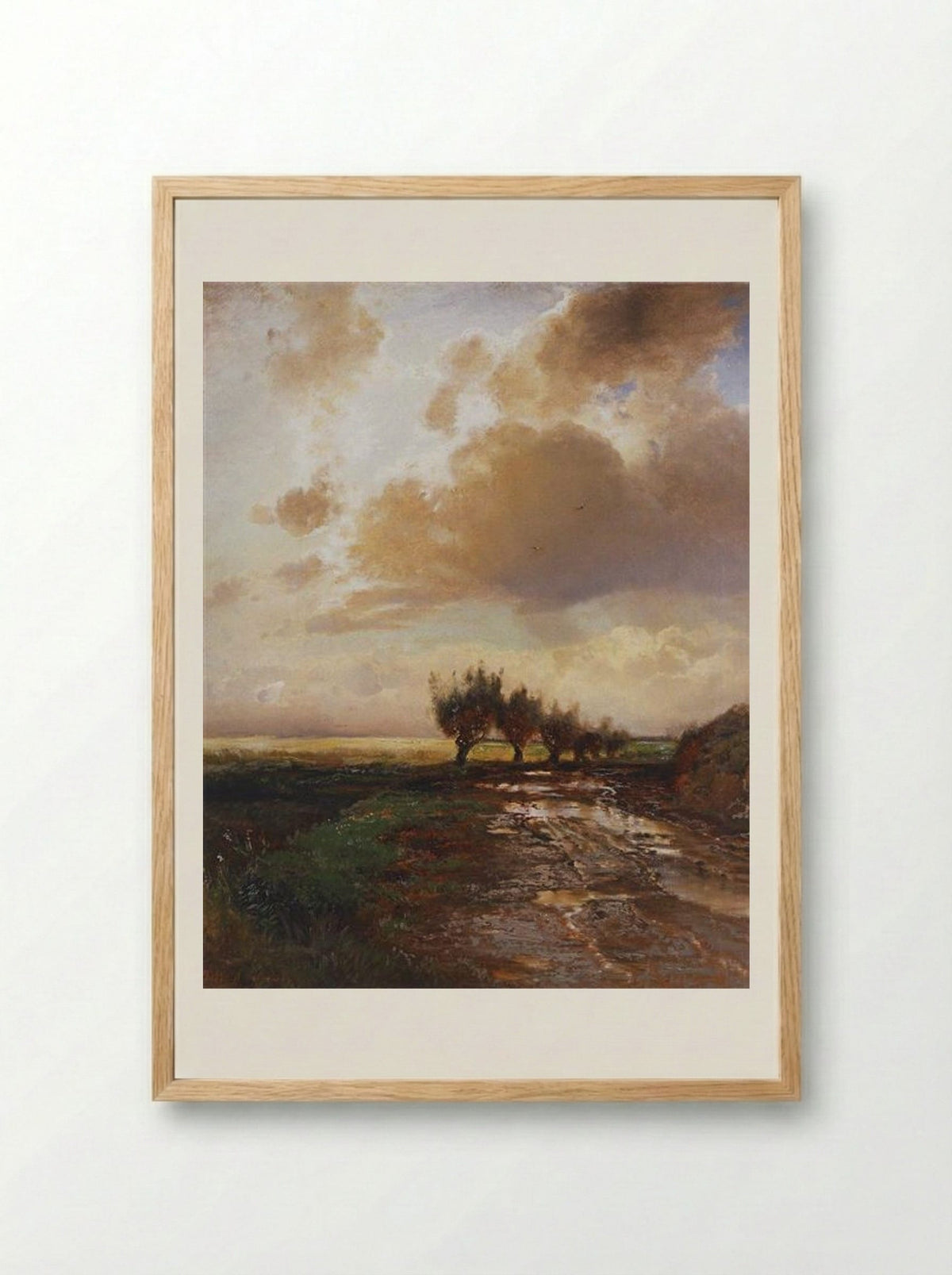 Country Road - Aleksey Savrasov - Framed Print Wood