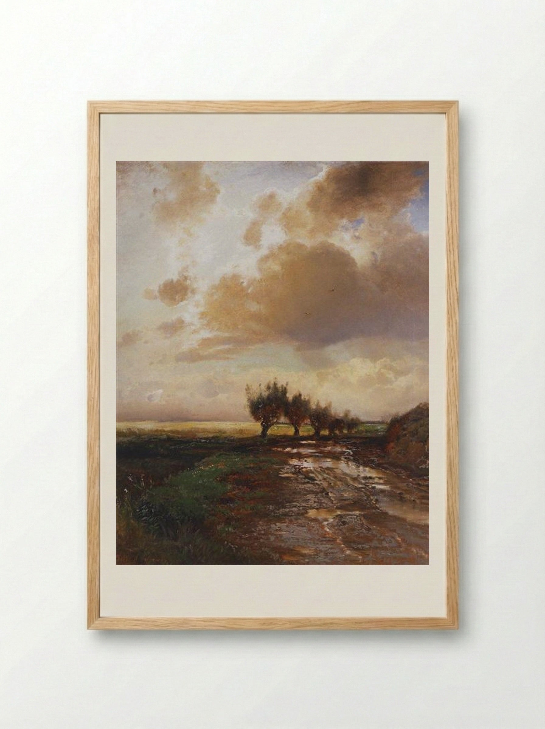 Country Road - Aleksey Savrasov - Framed Print Wood