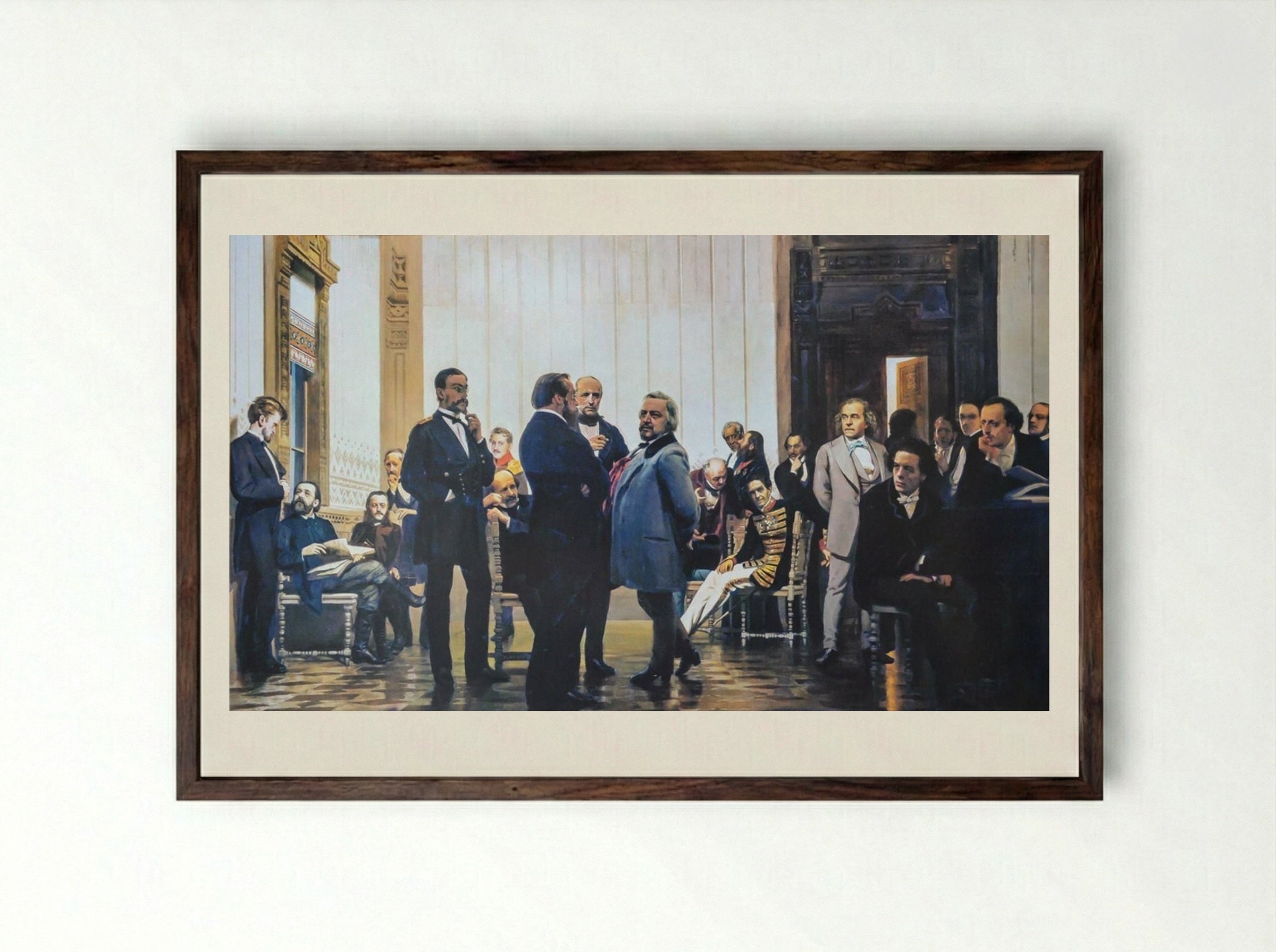 Slavic Composers - Ilya Repin - Framed Print Dark Wood