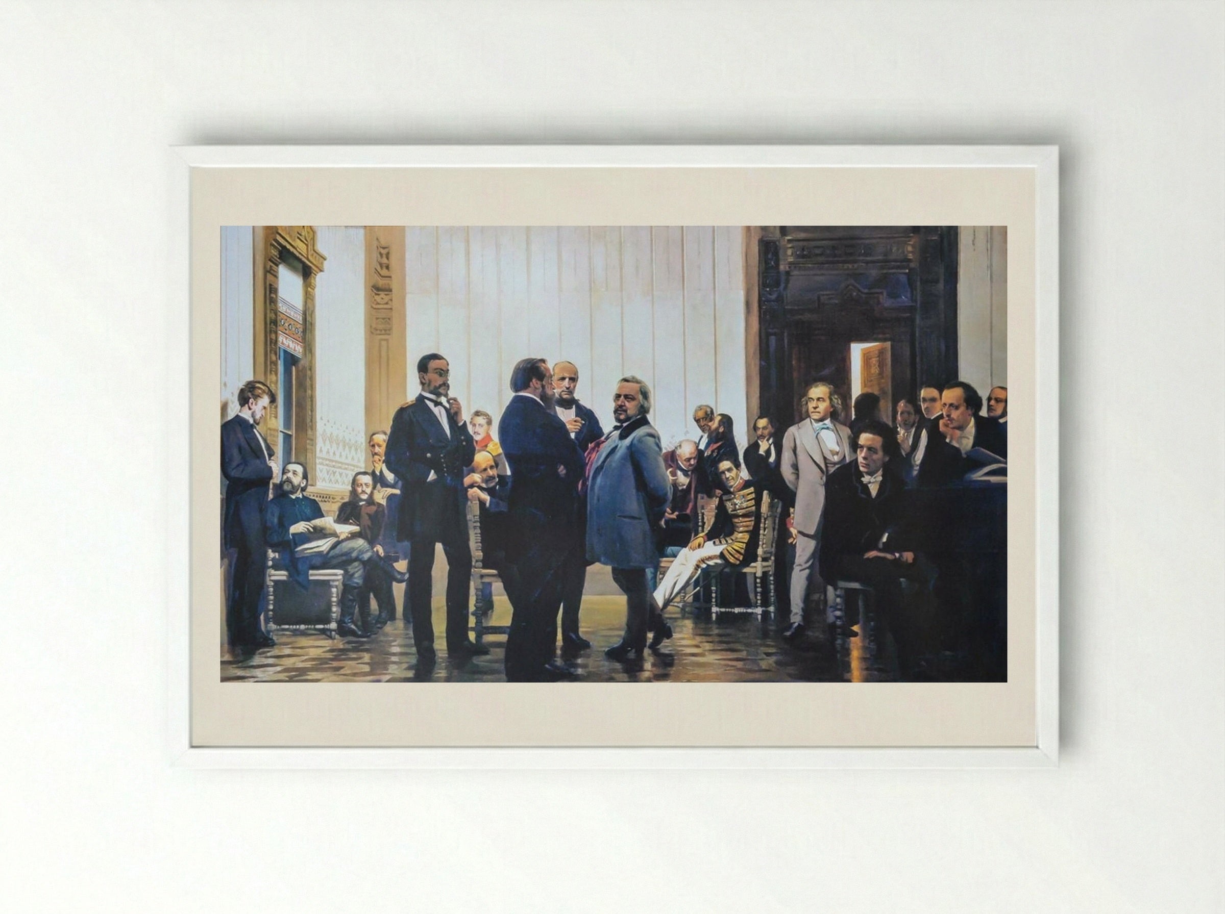 Slavic Composers - Ilya Repin - Framed Print White