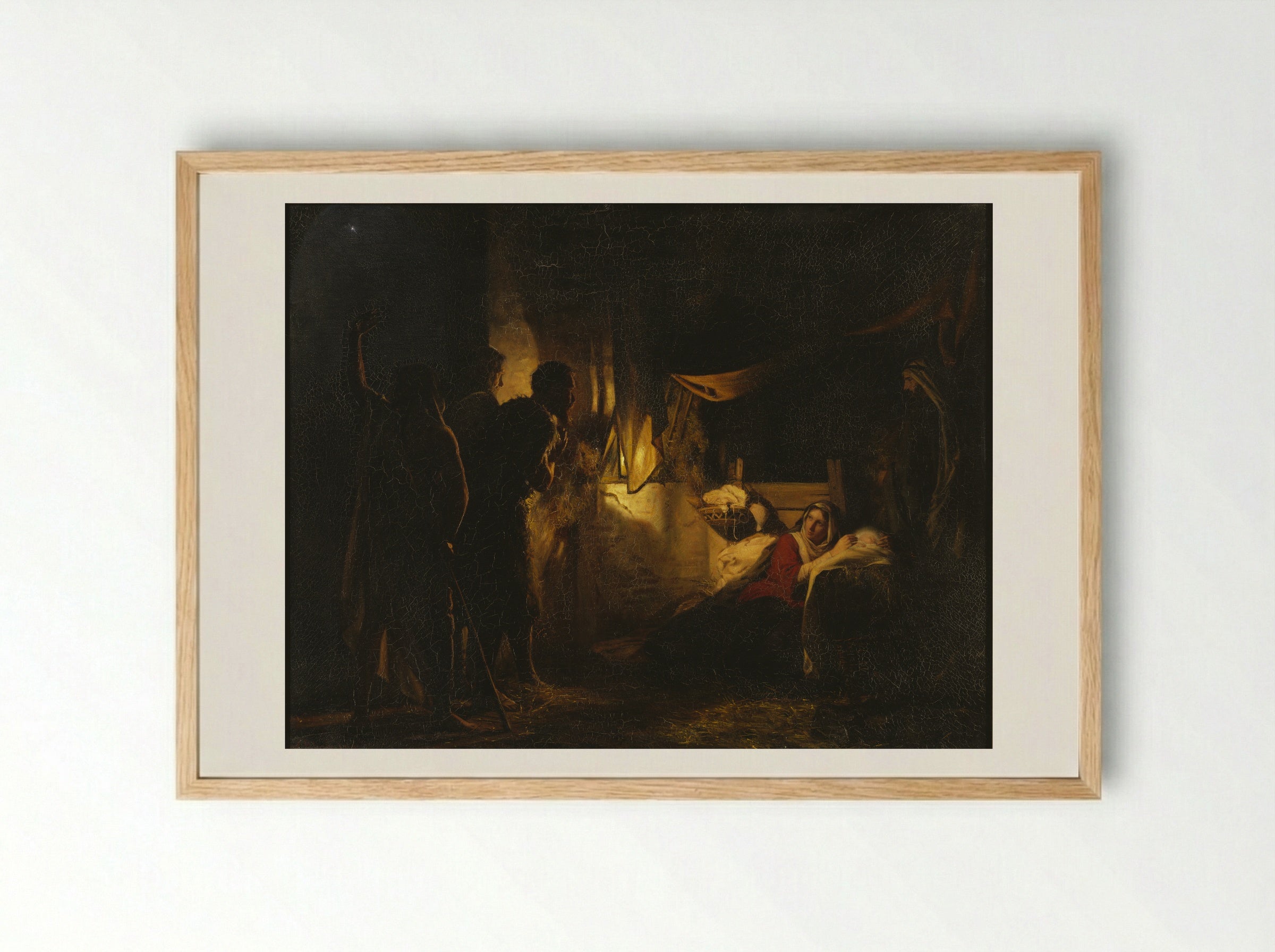 The Nativity - Carl Bloch - Framed Print Wood