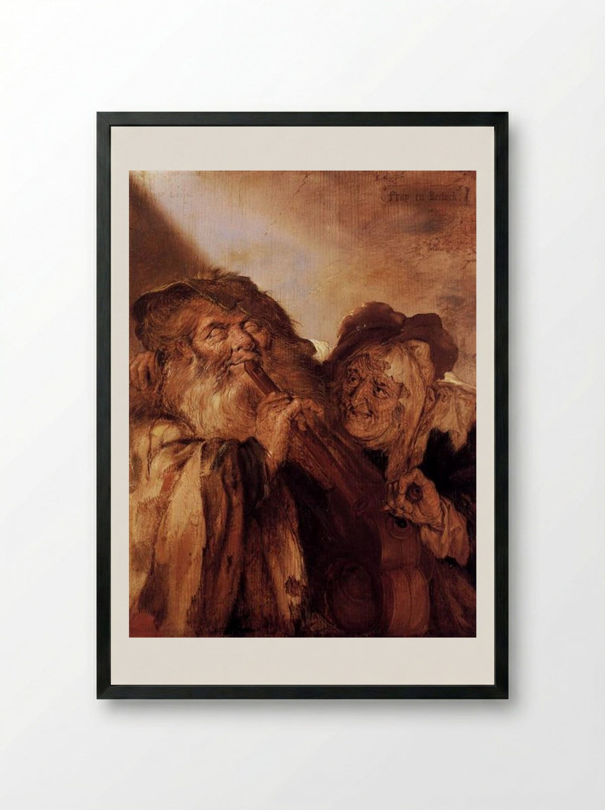 Beautiful and Ugly - Adriaen van de Venne - Framed Print Black