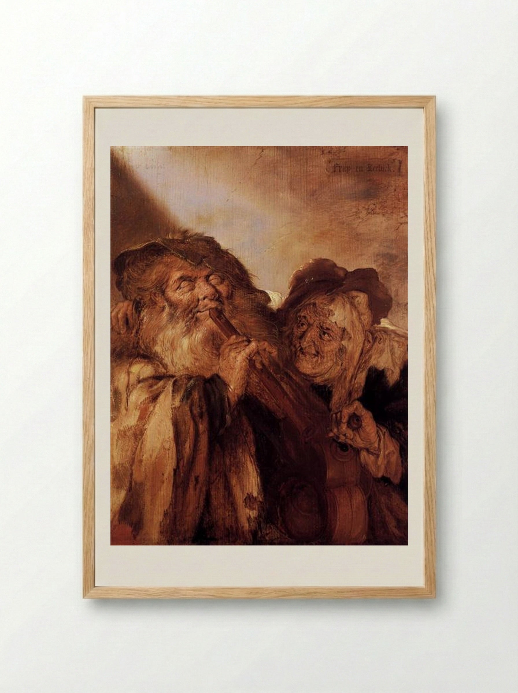 Beautiful and Ugly - Adriaen van de Venne - Framed Print Wood