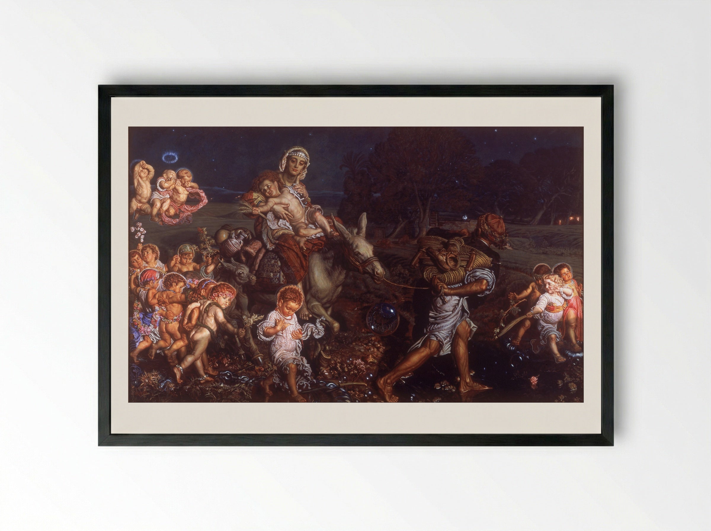 The Triumph of the Innocents - William Holman Hunt - Framed Print Black